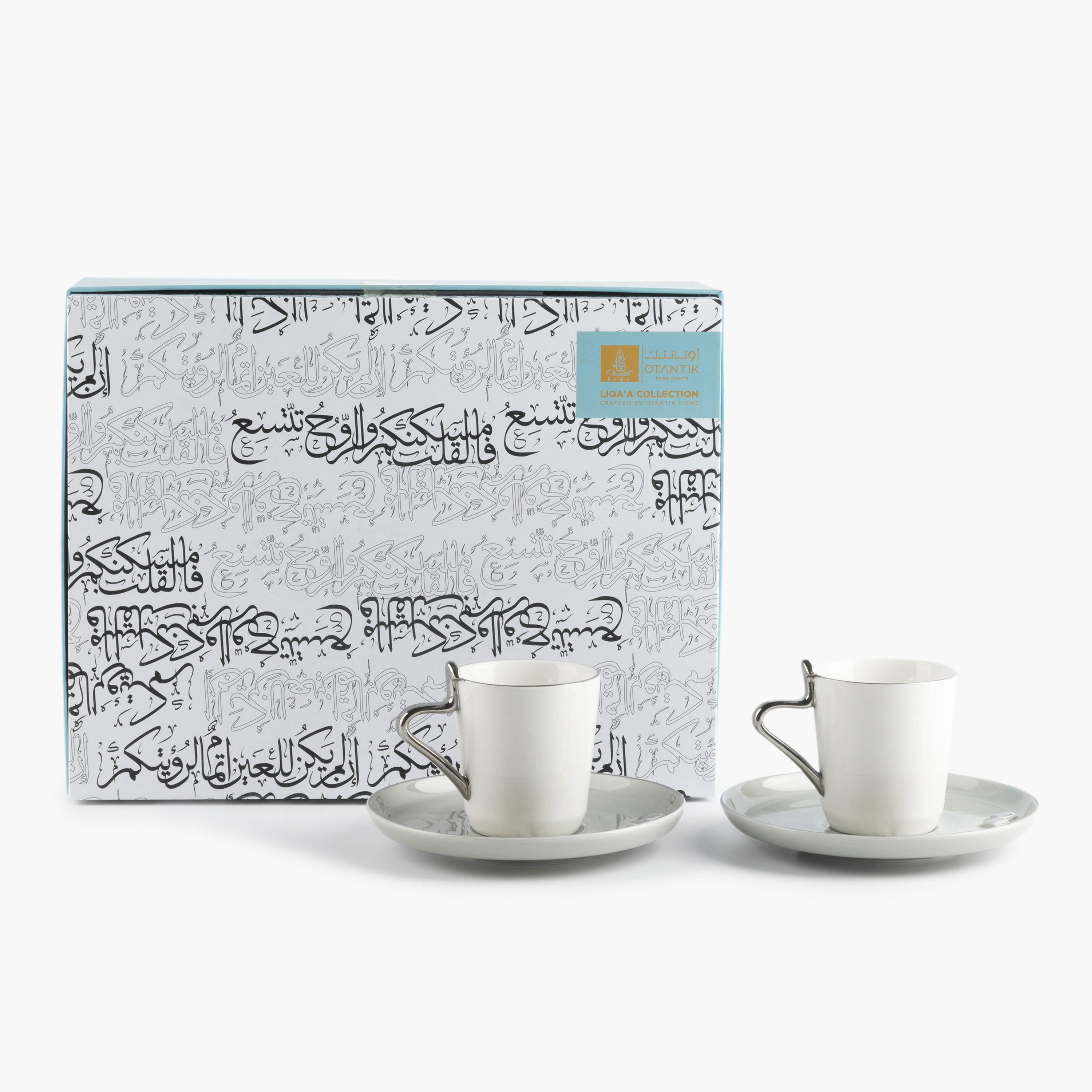 Otantik Lqaa 12-Piece Porcelain Tea Cup and Saucer Set - 200 ml-household-dining-teaandcoffee-teaandcoffeesets-image-2