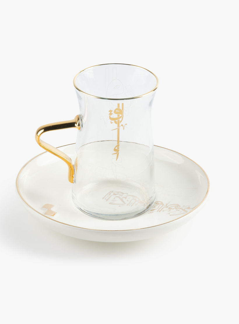 طقم فناجين شاي وصحون 19 قطعة لقاء من أوتانتيك-household-dining-teaandcoffee-teaandcoffeesets-image-4