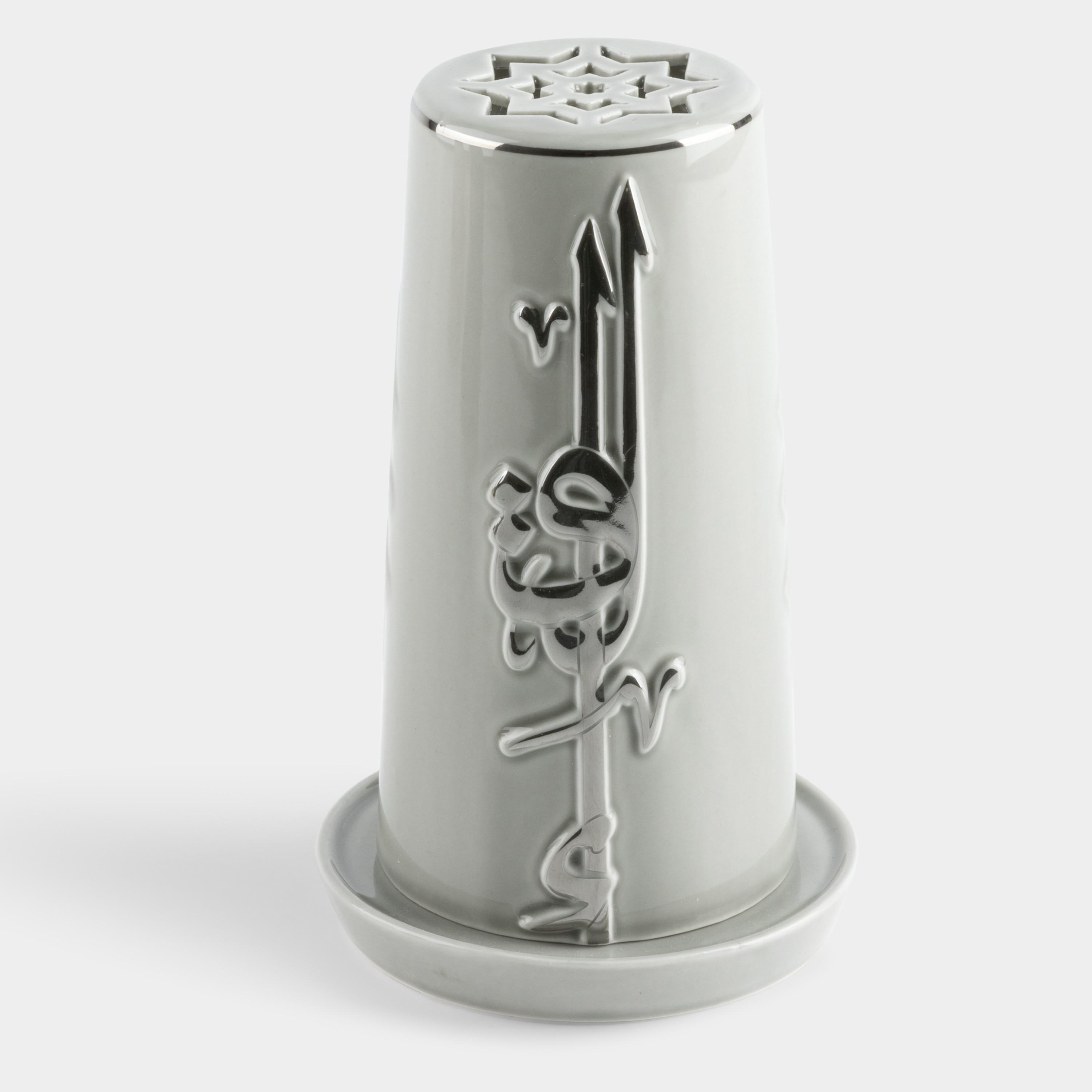 Otantik Lqaa Electronic Candle and Porcelain Holder Set - 17 cms-household-decor-candleholdersandlanterns-image-3
