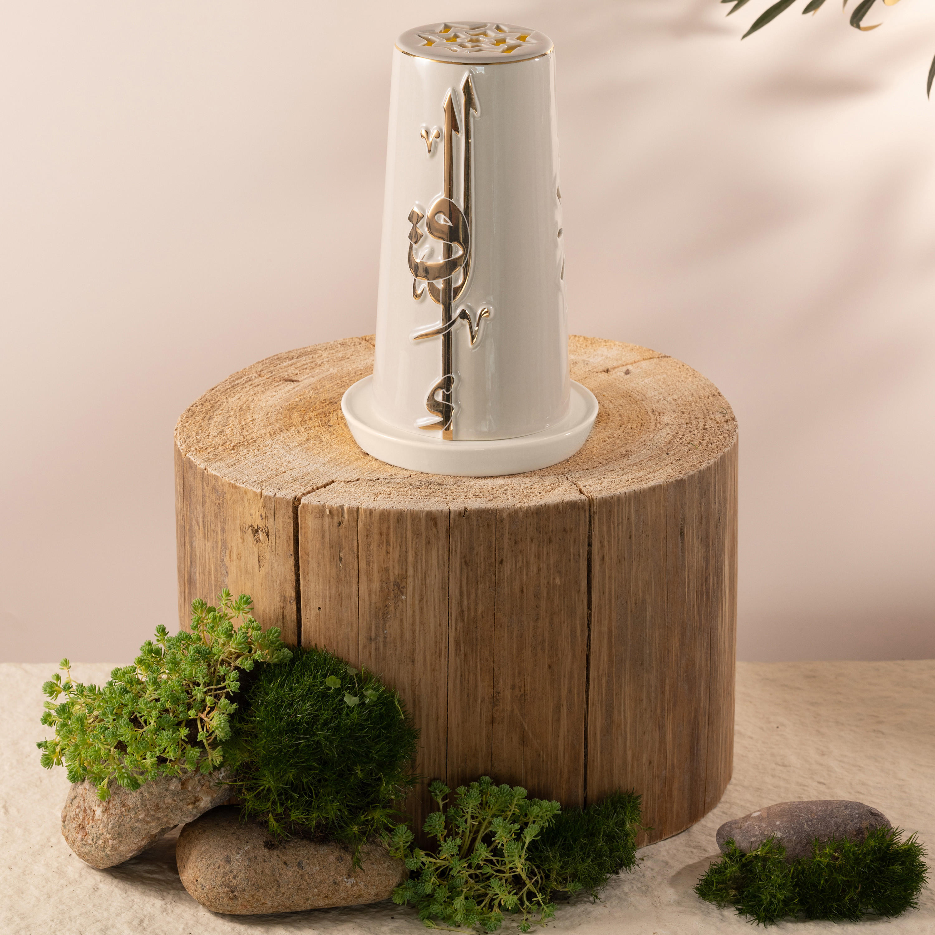 Otantik Lqaa Electronic Candle and Holder Set - 20 cms-household-decor-candleholdersandlanterns-image-1