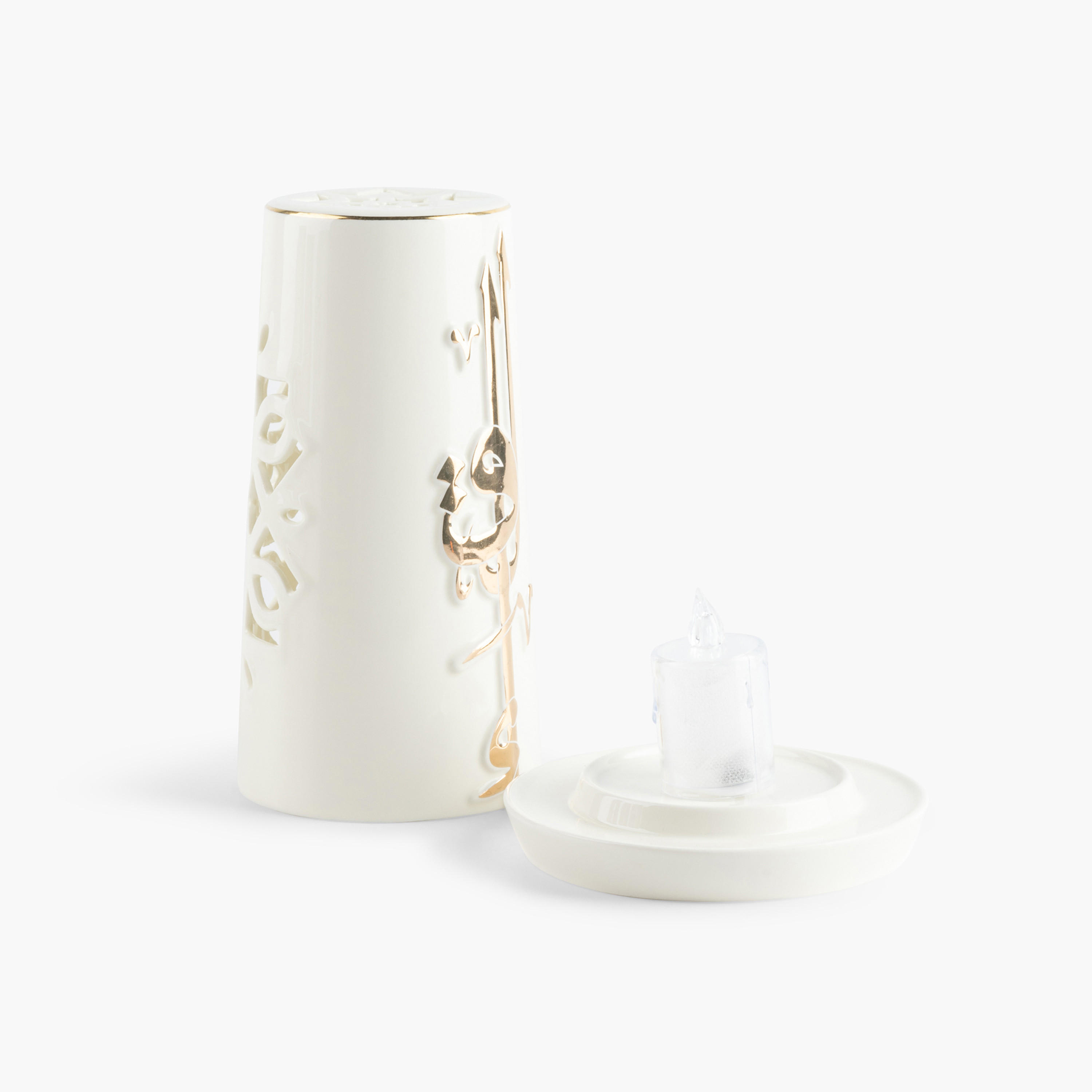 Otantik Lqaa Electronic Candle and Holder Set - 20 cms-household-decor-candleholdersandlanterns-image-4