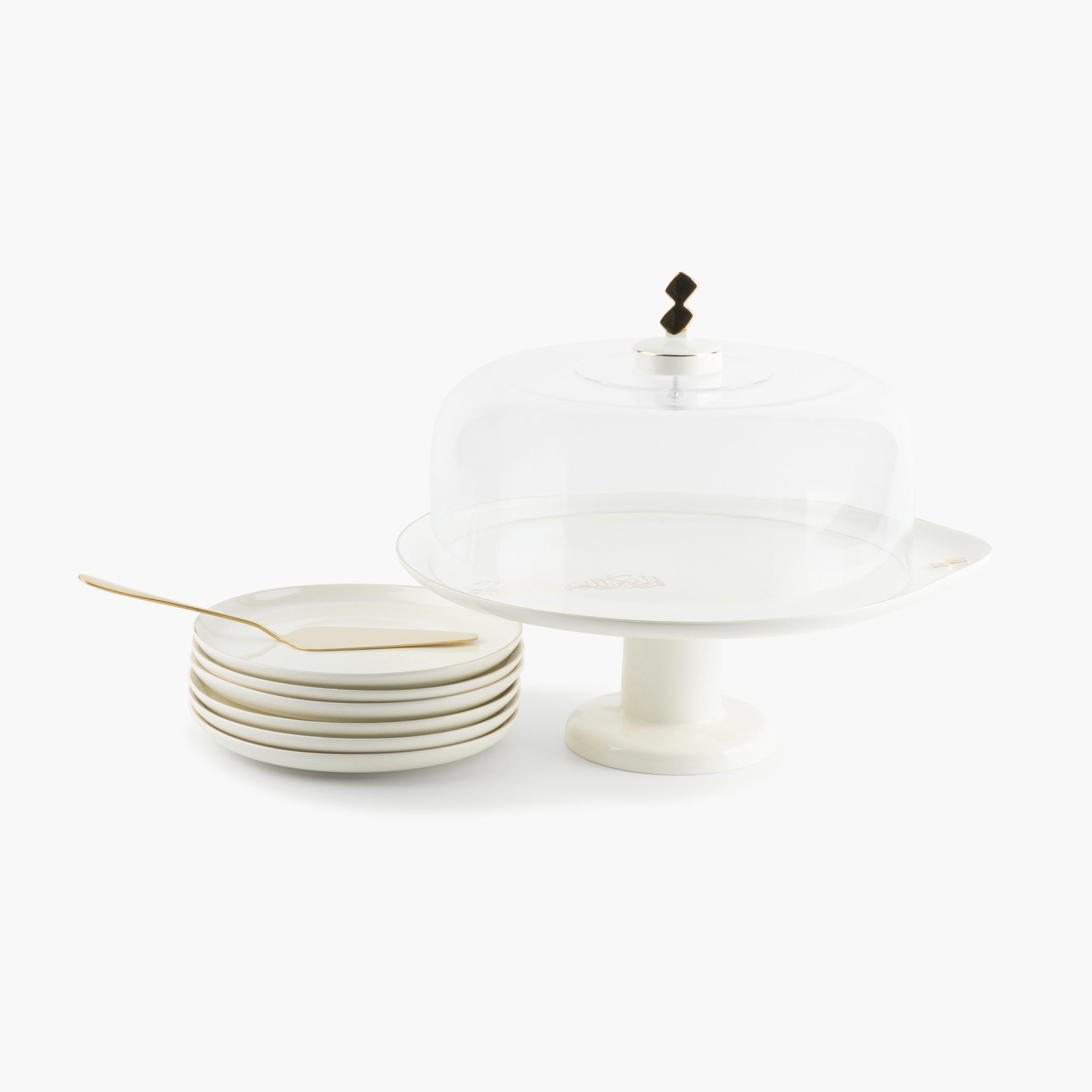 Otantik Lqaa 9-Piece Porcelain Cake Serving Set-household-dining-serveware-cakestands-image-3