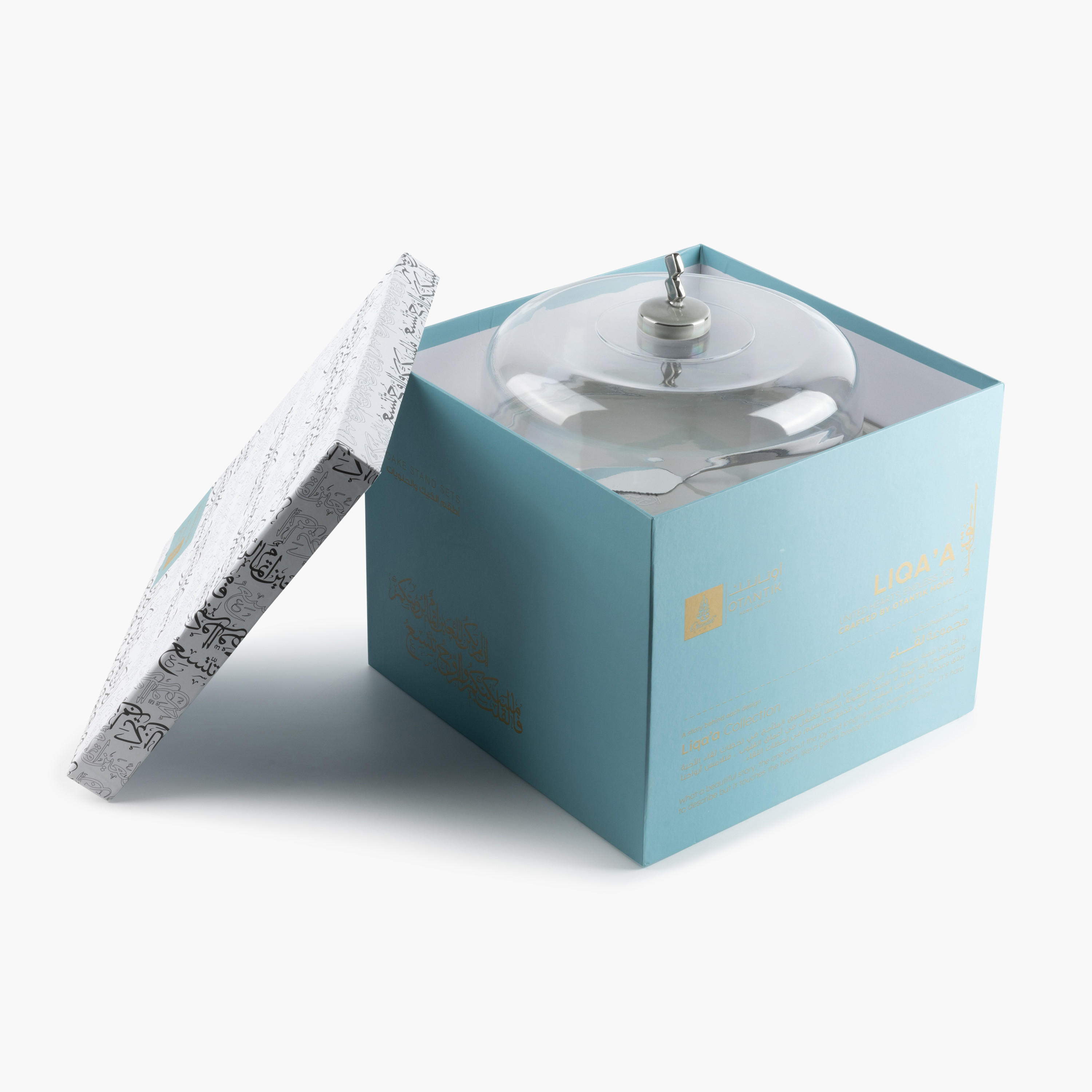 طقم تقديم كيك بورسلان 9 قطع لقآ من أوتانتيك-household-dining-serveware-cakestands-image-2