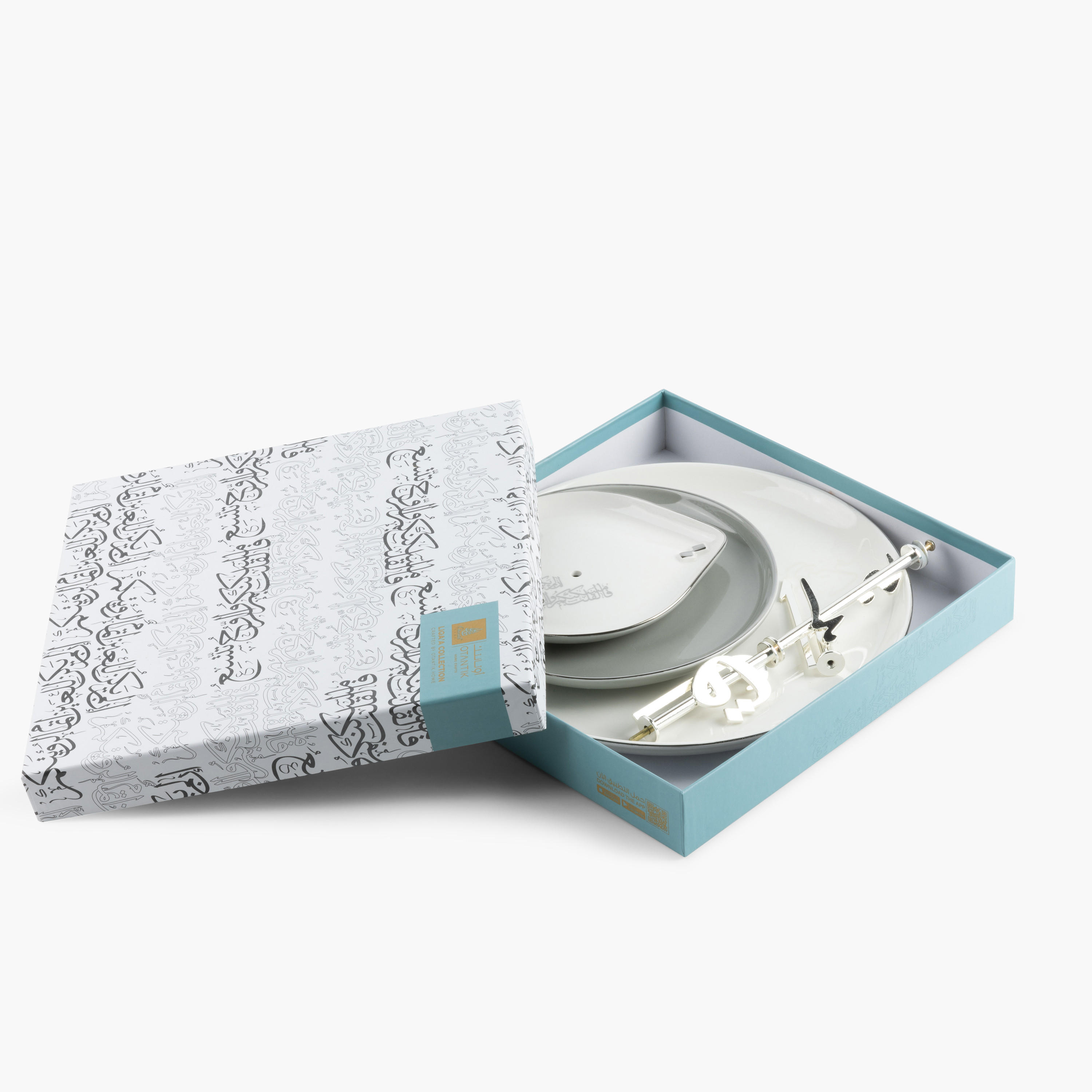 Otantik Lqaa 3-Tier Porcelain Cake Stand - 27x27 cms-household-dining-serveware-cakestands-image-3