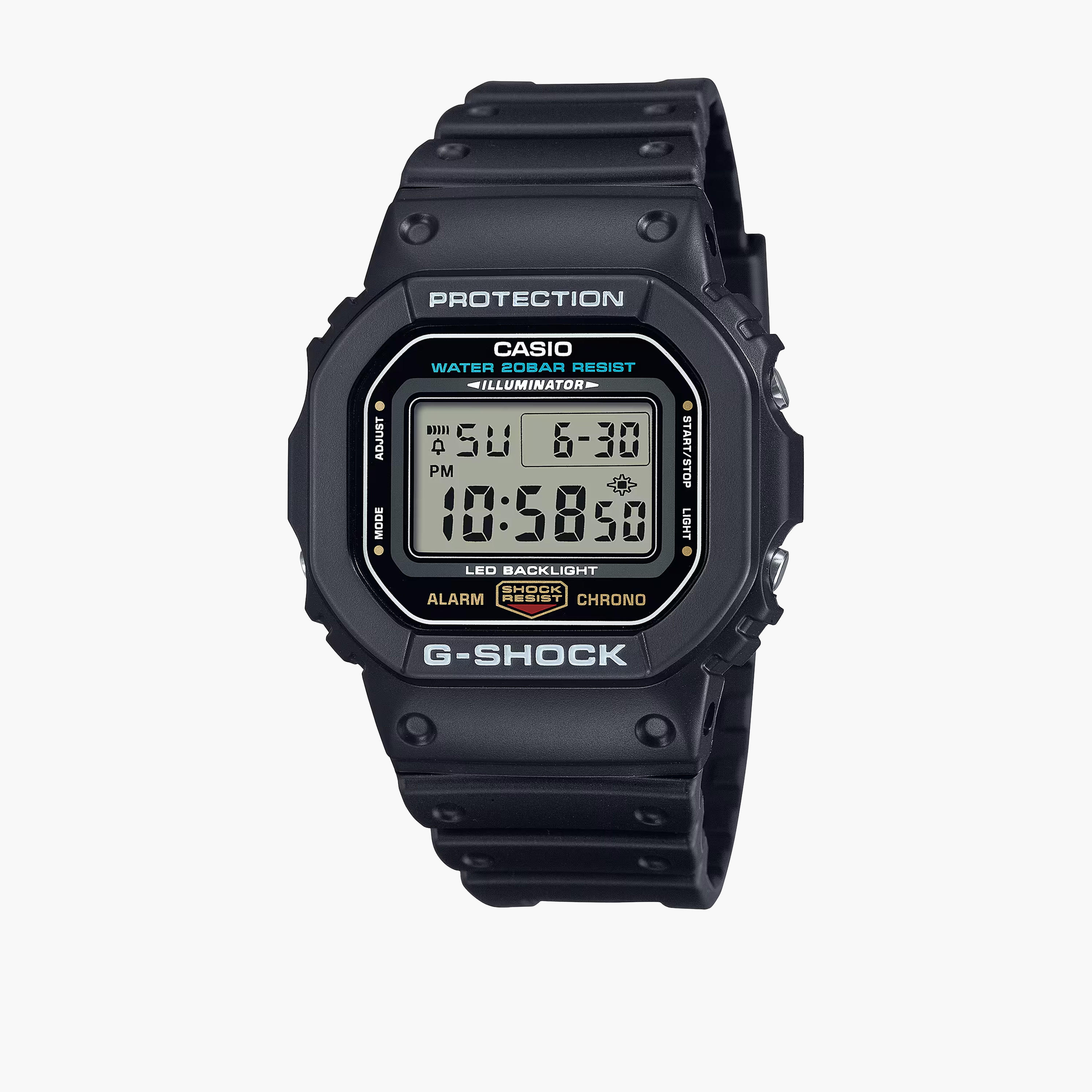 G-SHOCK Men's 49MM Black Digital Plastic Strap Watch | DW-5600UE-1DR-men-watchesandjewellery-watches-image-1