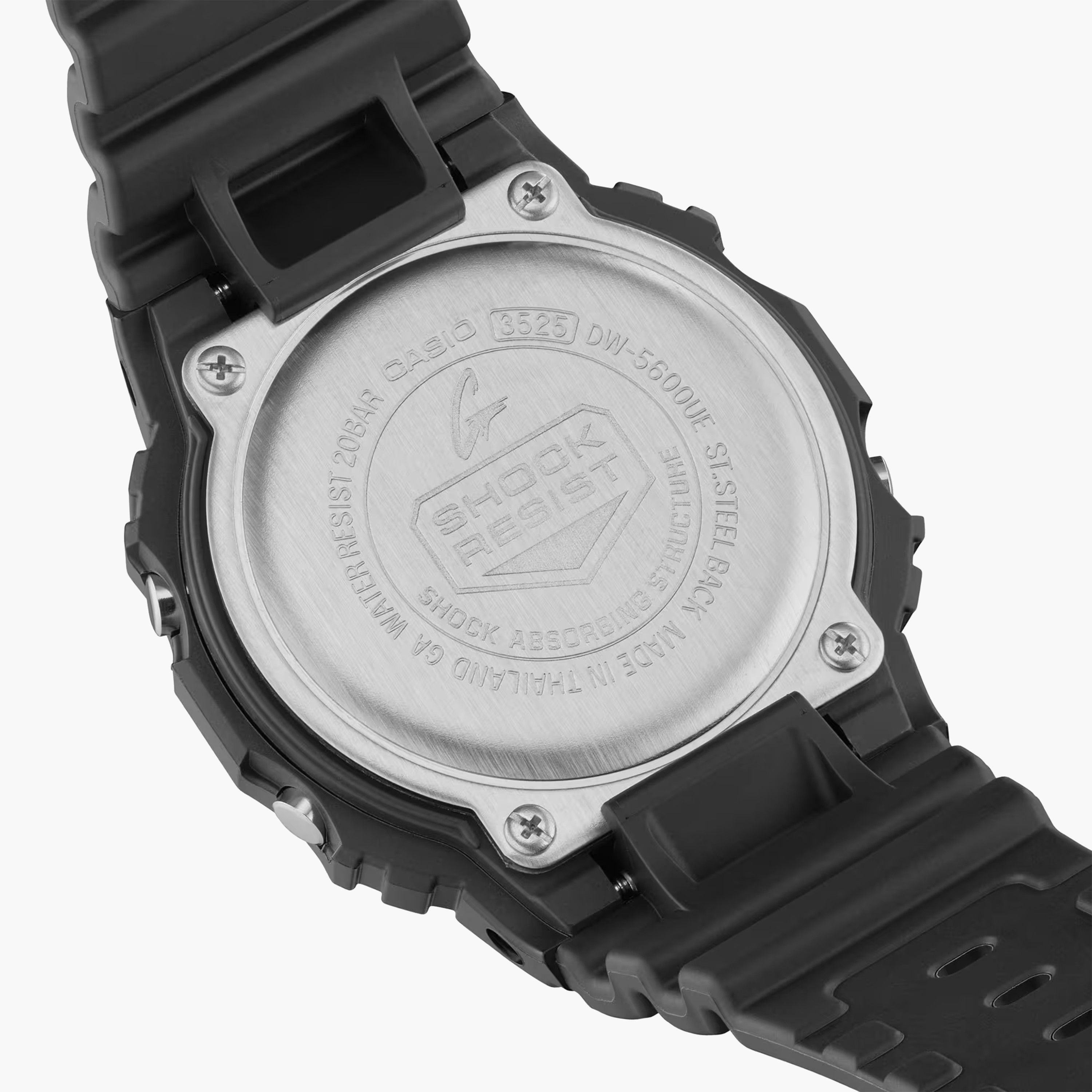 جي- شوك- ساعة رقمية للرجال 49 مم سوار بلاستيكي أسود | DW-5600UE-1DR-men-watchesandjewellery-watches-image-4