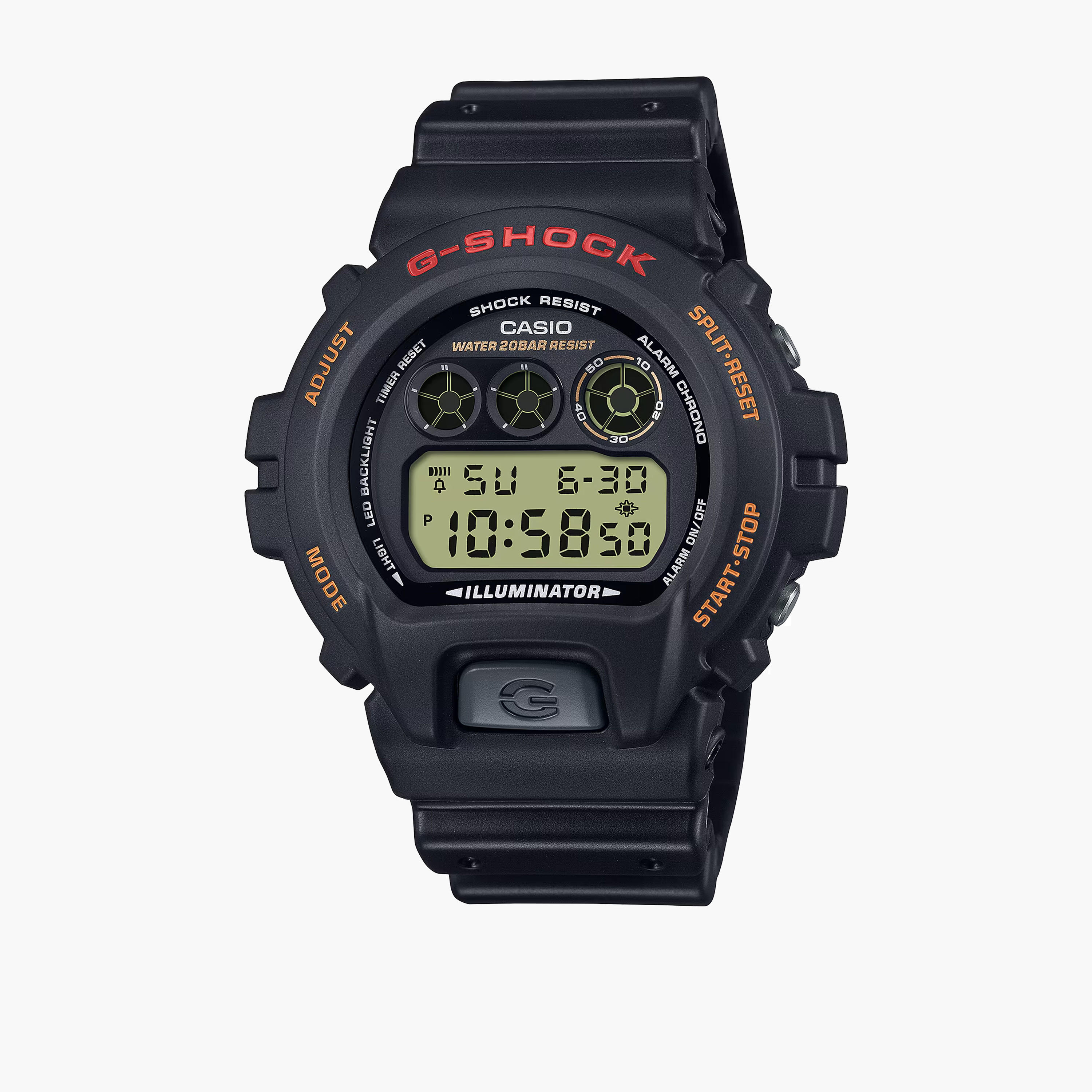 G-SHOCK Men's 53MM Black Digital Plastic Strap Watch | DW-6900U-1DR-men-watchesandjewellery-watches-image-1
