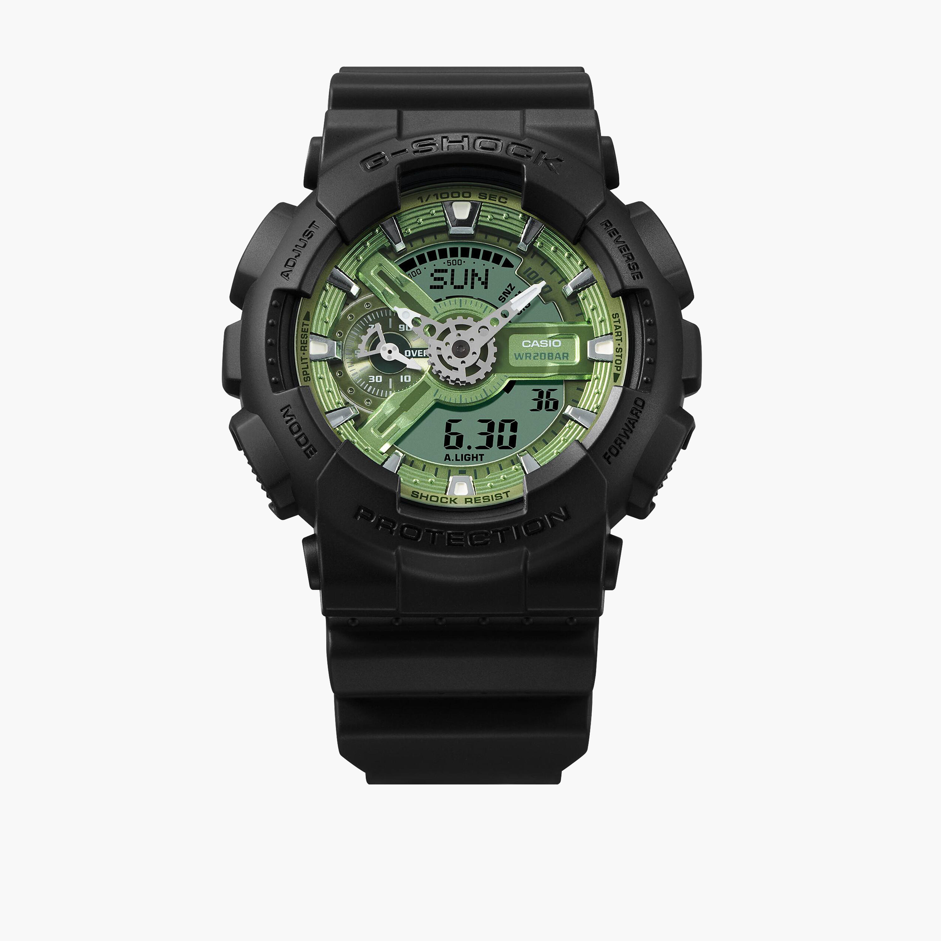 جي- شوك-  ساعة تناظرية-رقمية للرجال 55 مم سوار بلاستيكي أسود | GA-110CD-1A2DR-men-watchesandjewellery-watches-image-6