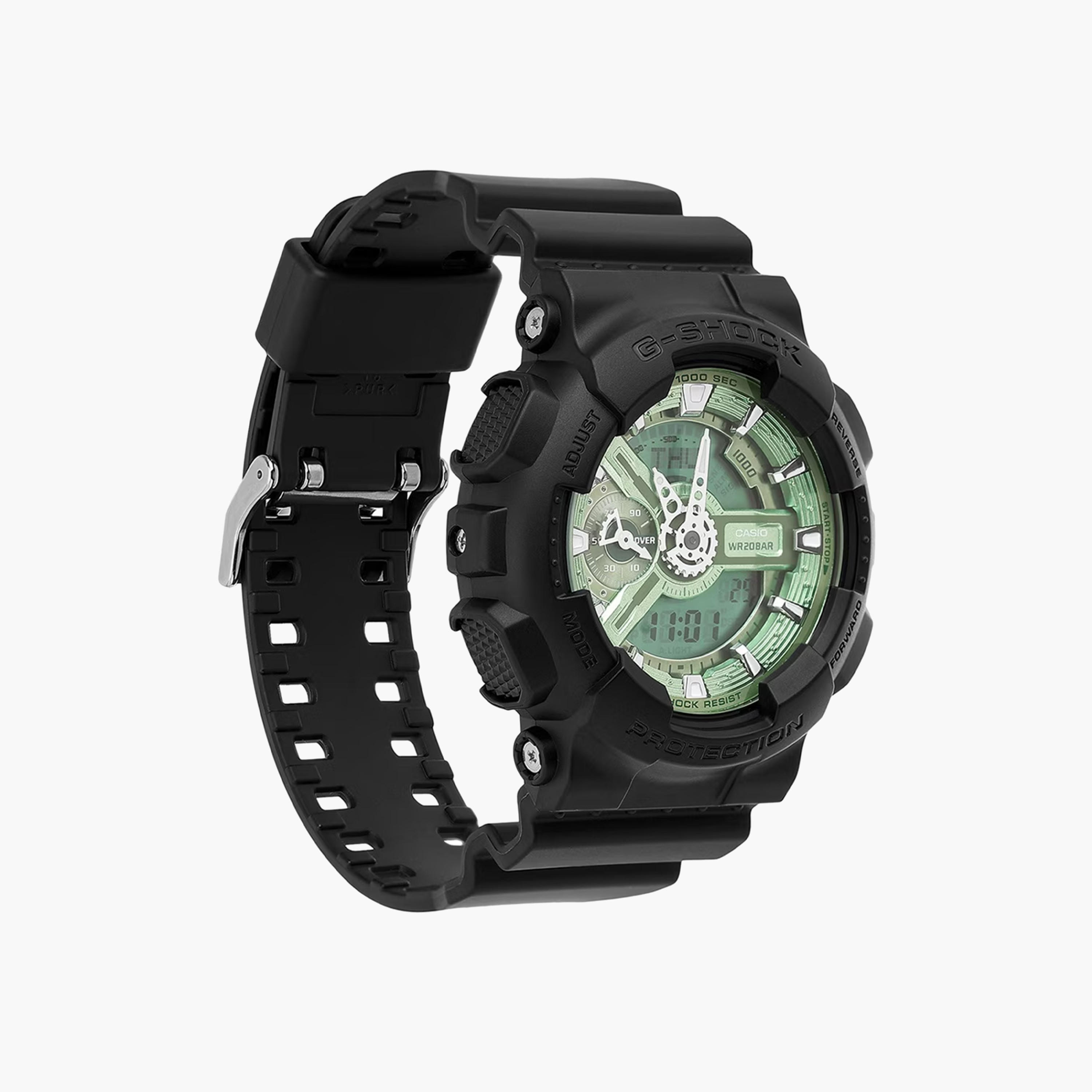 جي- شوك-  ساعة تناظرية-رقمية للرجال 55 مم سوار بلاستيكي أسود | GA-110CD-1A2DR-men-watchesandjewellery-watches-image-7