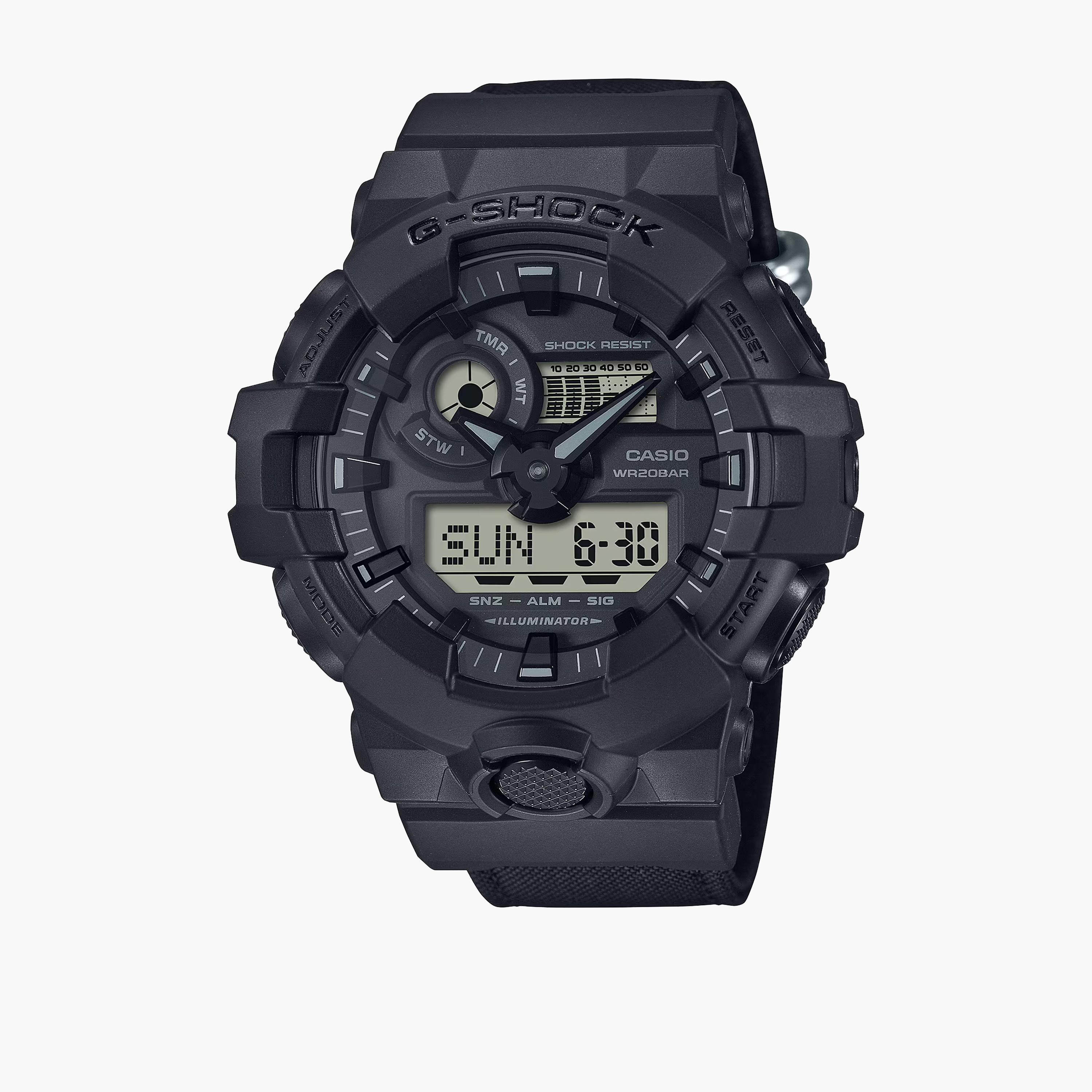 G-SHOCK Men's 57MM Black Analog-Digital Plastic Strap Watch | GA-700BCE-1ADR-men-watchesandjewellery-watches-image-1