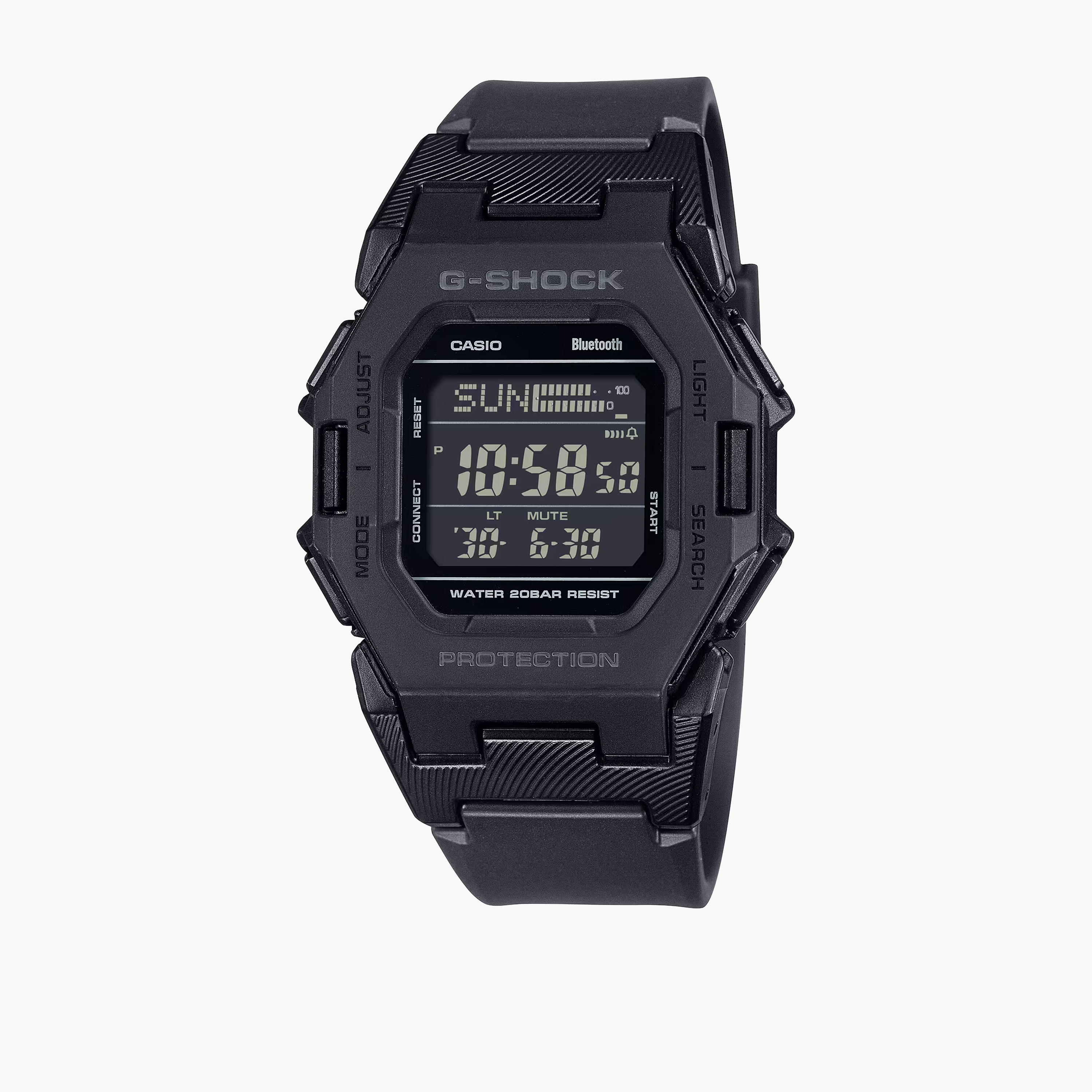 جي- شوك-  ساعة رقمية للرجال 46 مم سوار بلاستيكي رقمي أسود | GD-B500-1DR-men-watchesandjewellery-watches-image-1