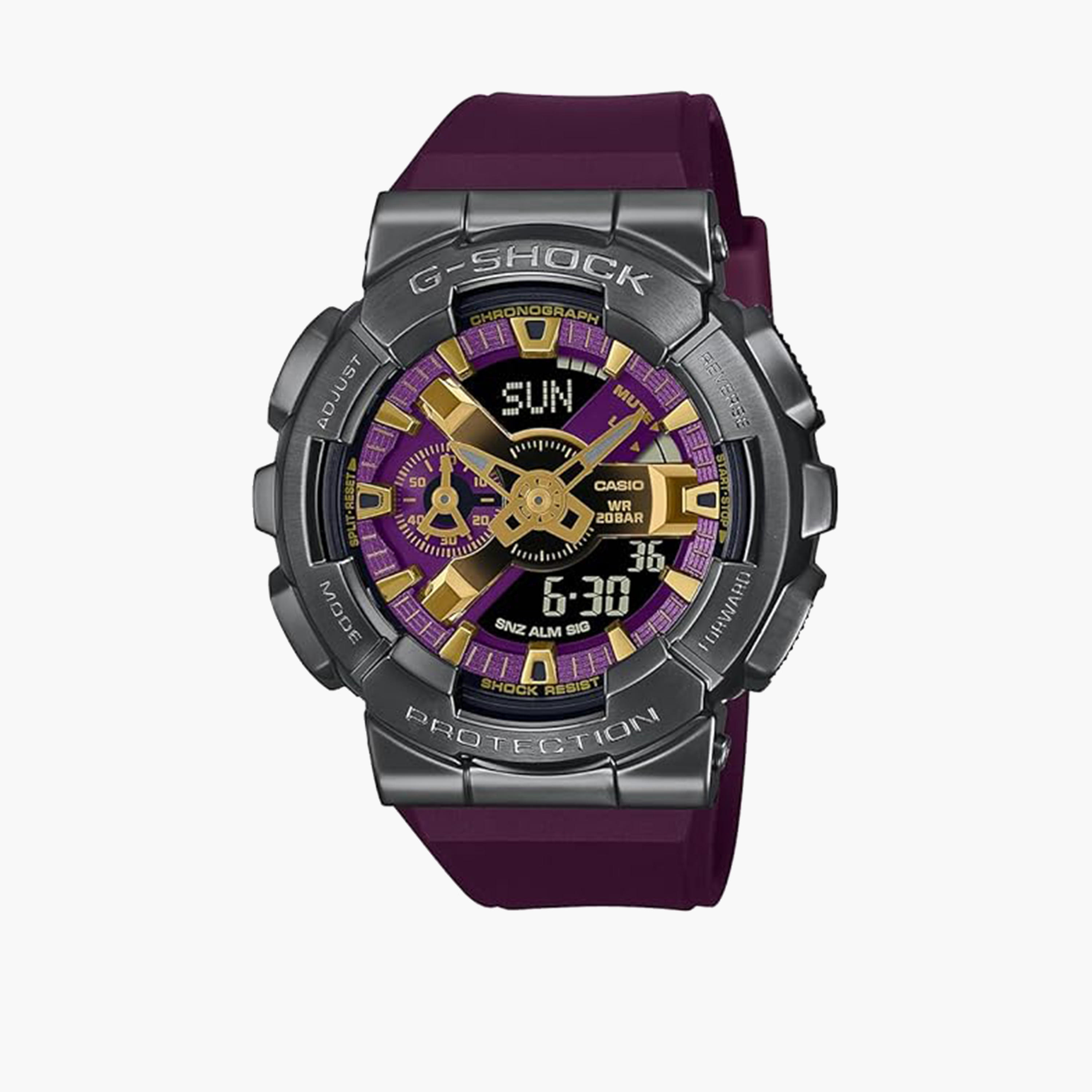 G-SHOCK Men's 52MM Purple Analog-Digital Plastic Strap Watch | GM-110CL-6ADR-men-watchesandjewellery-watches-image-1