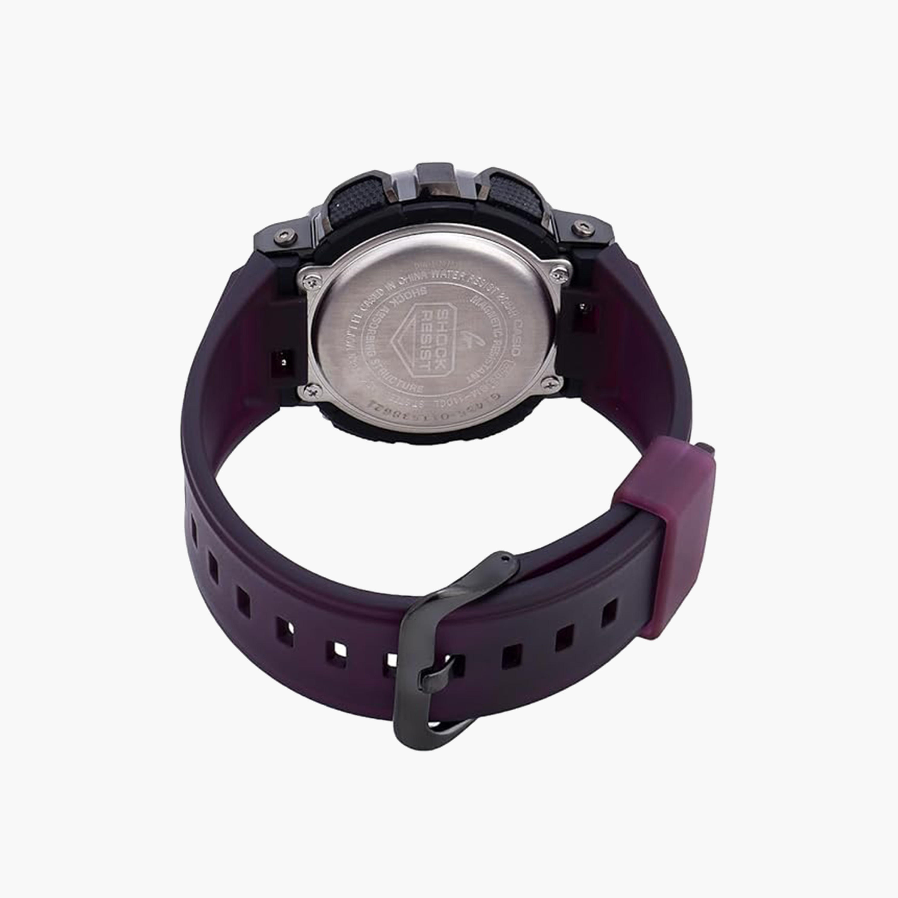 ساعة جي شوك للرجال 52 ملم بنفسجية انالوج-رقمية بسوار بلاستيكي | GM-110CL-6ADR-men-watchesandjewellery-watches-image-3