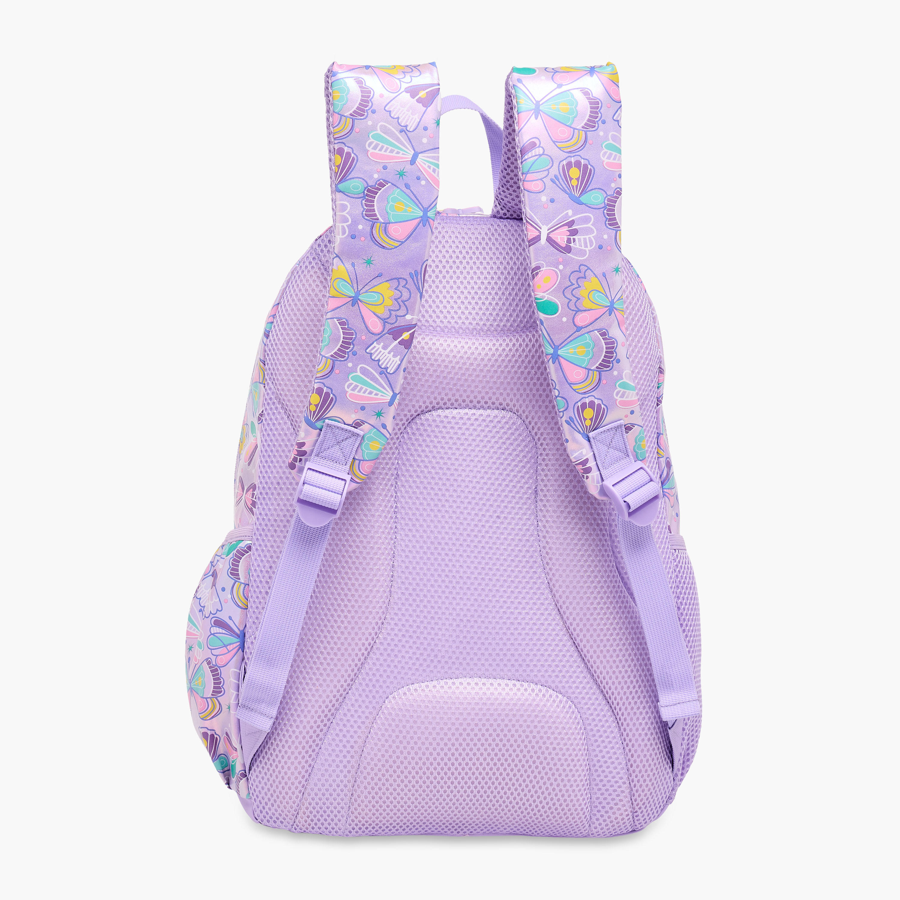 Butterfly Print Backpack with Adjustable Straps and Zip Closure - 42x30x14 cms-school-bagsandbackpacks-backpacks-image-7