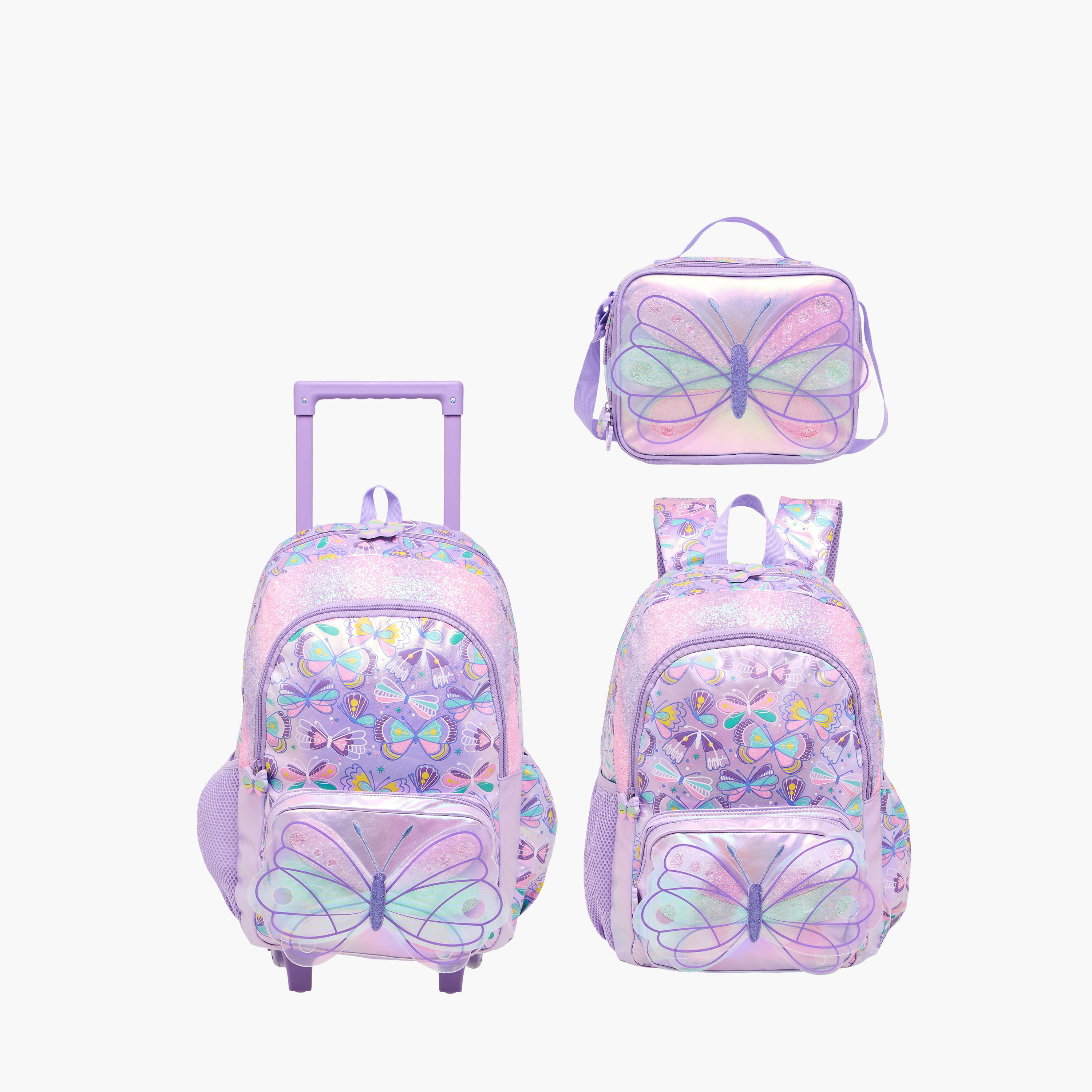 Butterfly Print Lunch Bag with Zip Closure-school-lunchessentials-lunchbags-image-9