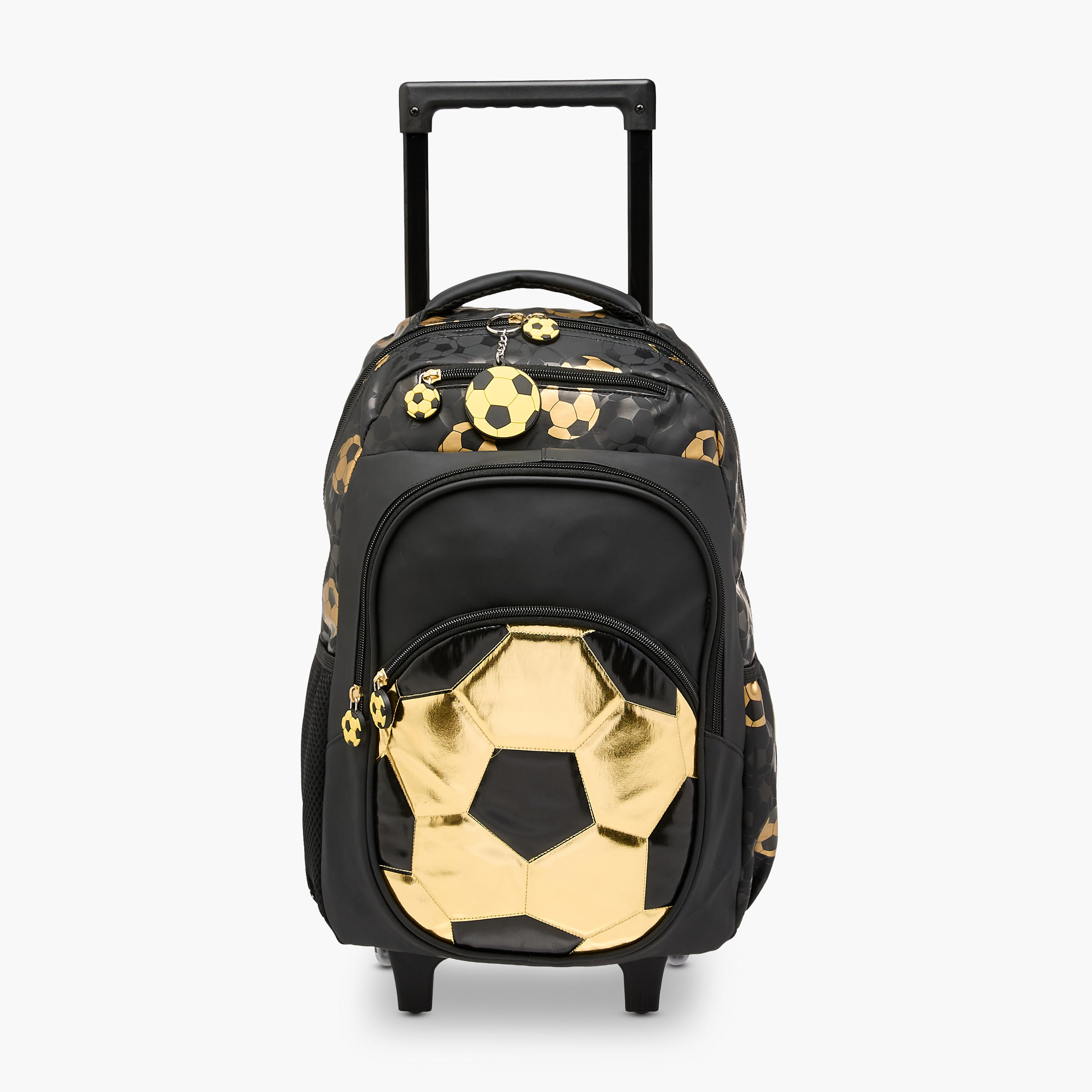 Football Trolley Bag for Boys 5-8 Years with Retractable Handle – 16.5 inches-school-bagsandbackpacks-trolleybags-image-1