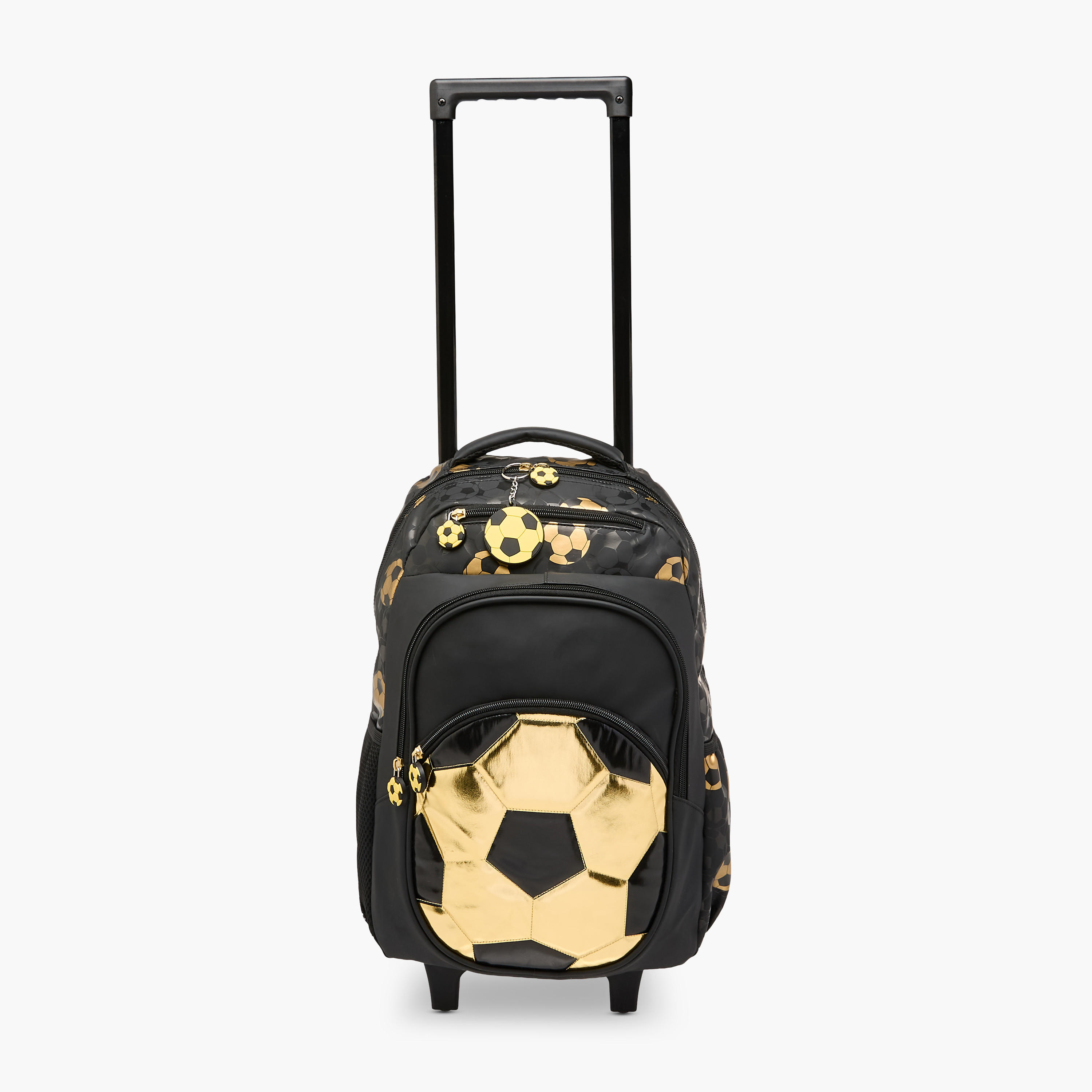 Football Trolley Bag for Boys 5-8 Years with Retractable Handle – 16.5 inches-school-bagsandbackpacks-trolleybags-image-9