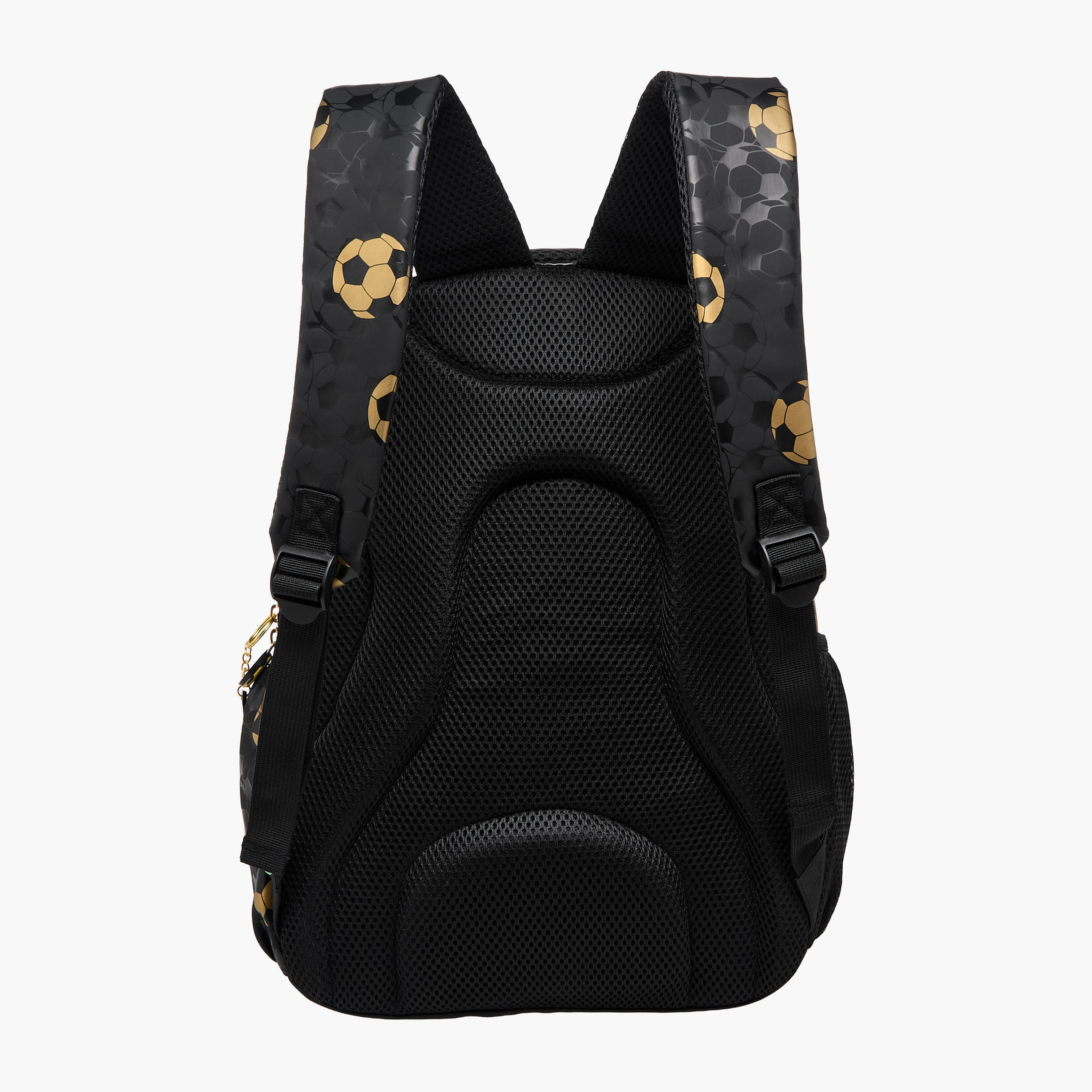 Soccer Print 17-inch Backpack with Adjustable Straps and Zip Closure - 42x30x14 cms-school-bagsandbackpacks-backpacks-image-5