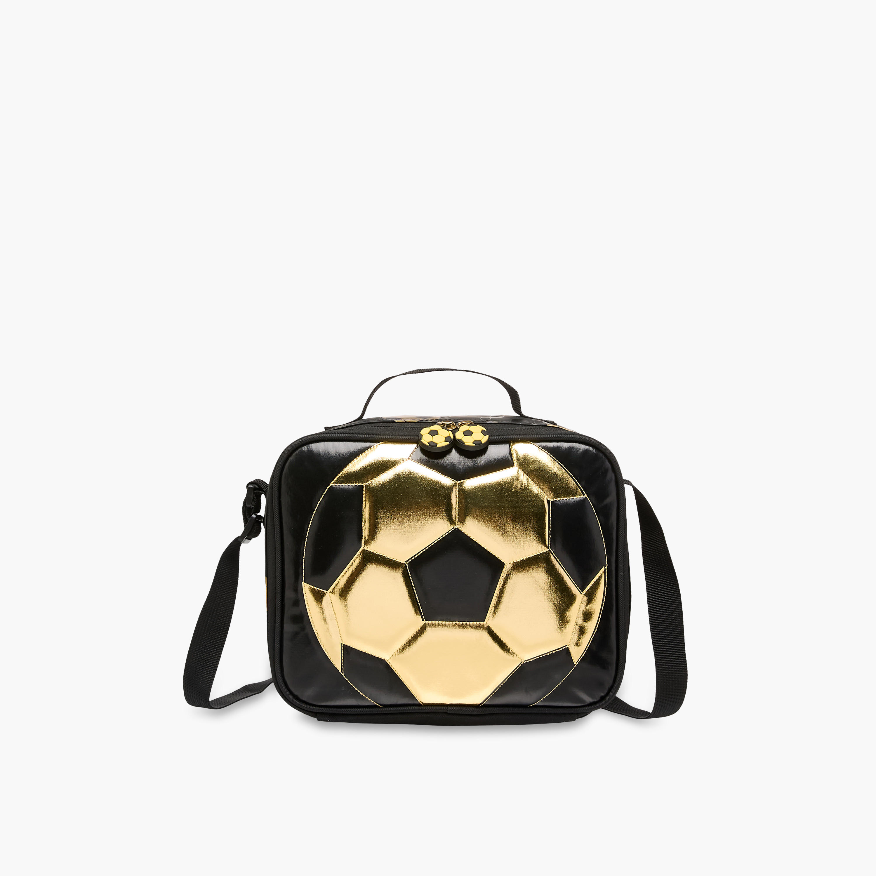 Soccer Print Lunch Bag with Zip Closure-school-lunchessentials-lunchbags-image-1