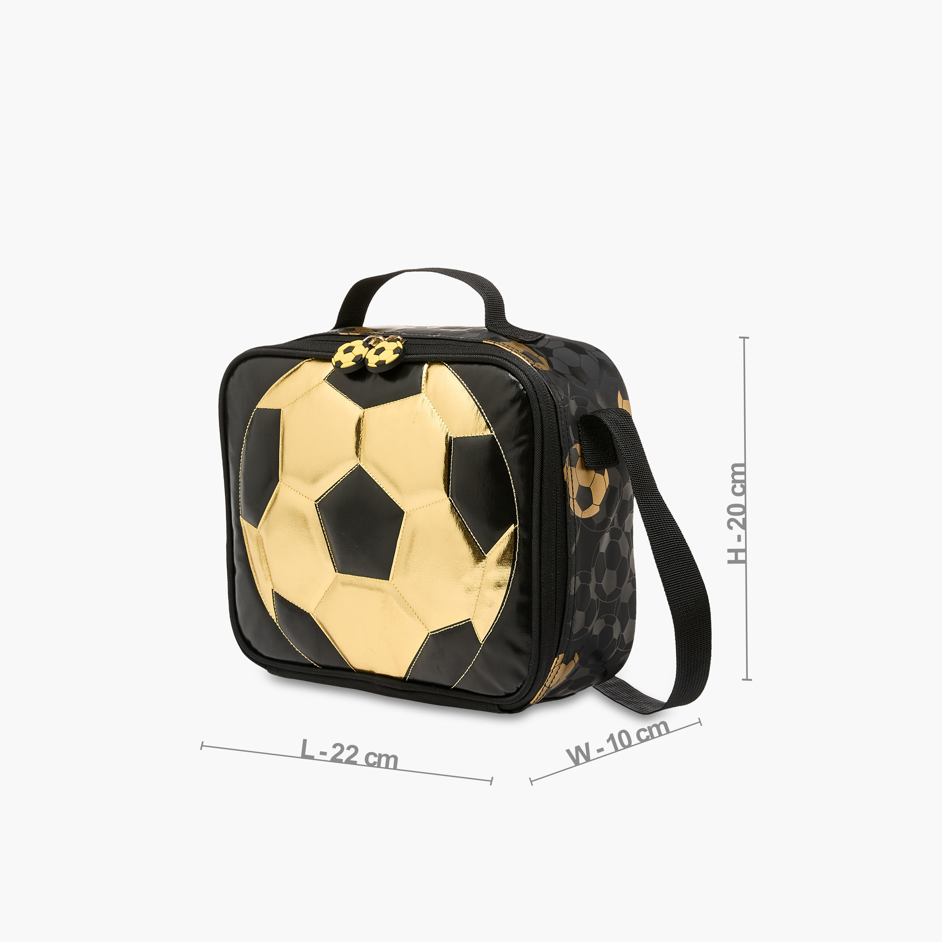 Soccer Print Lunch Bag with Zip Closure-school-lunchessentials-lunchbags-image-2