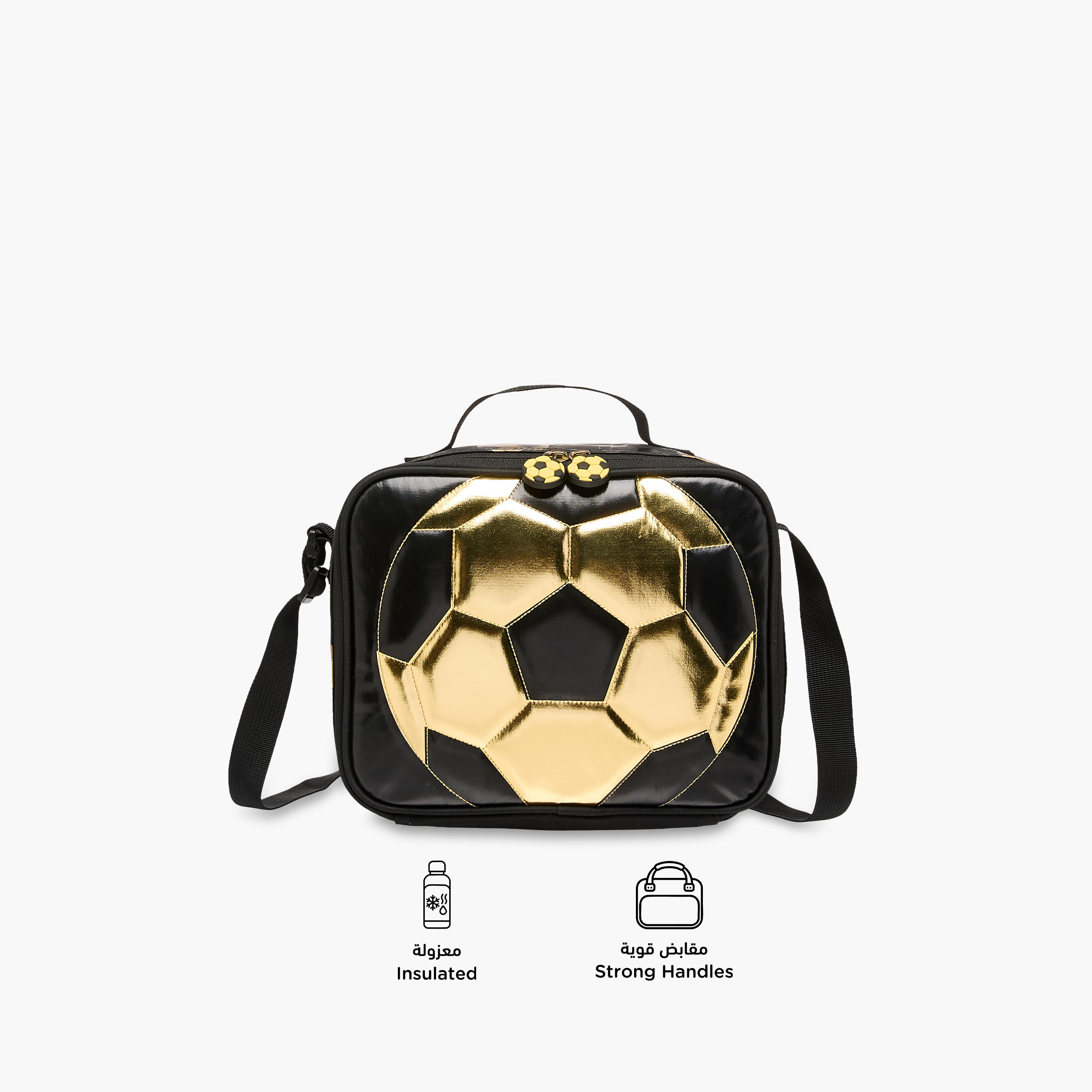 Soccer Print Lunch Bag with Zip Closure-school-lunchessentials-lunchbags-image-4
