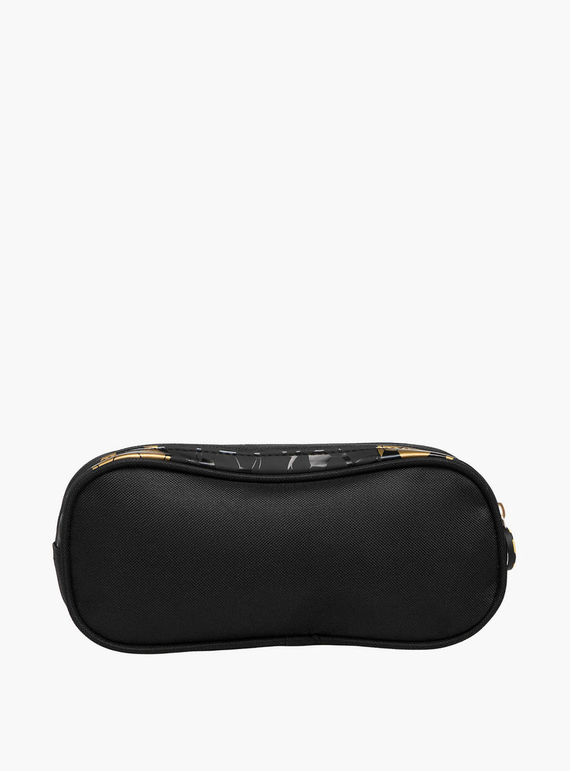 Soccer Print 2-Compartment Pencil Pouch with Zip Closure-school-stationery-pencilcases-image-5