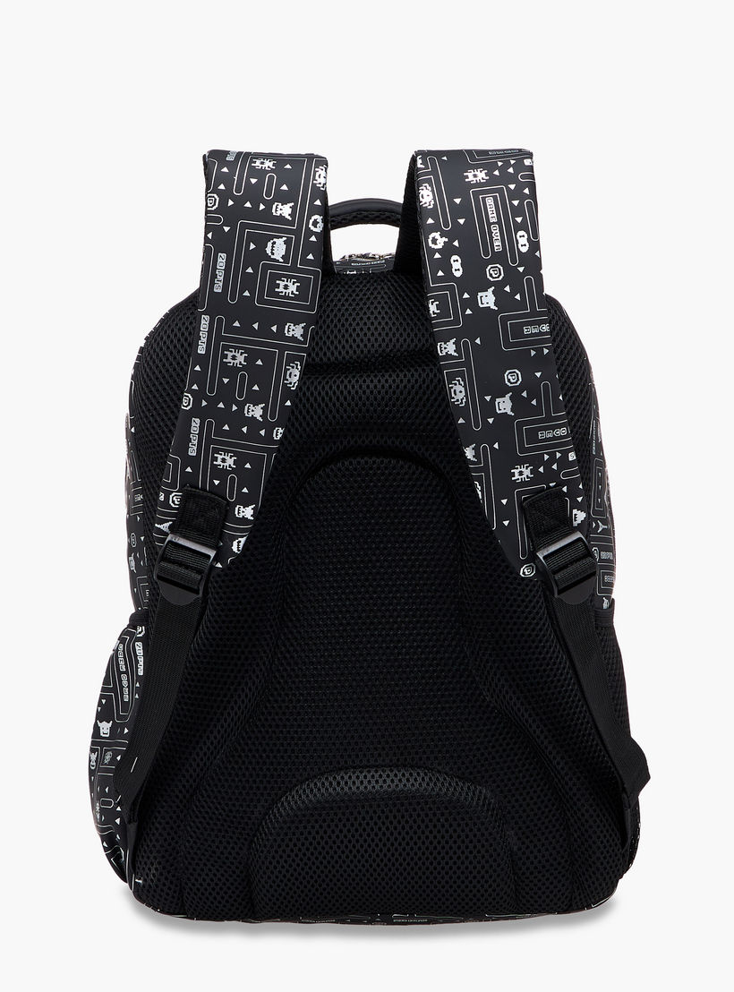 Gaming Print 16.5-inch Backpack with Adjustable Straps and Zip Closure - 14x30x42 cms-school-bagsandbackpacks-backpacks-image-5