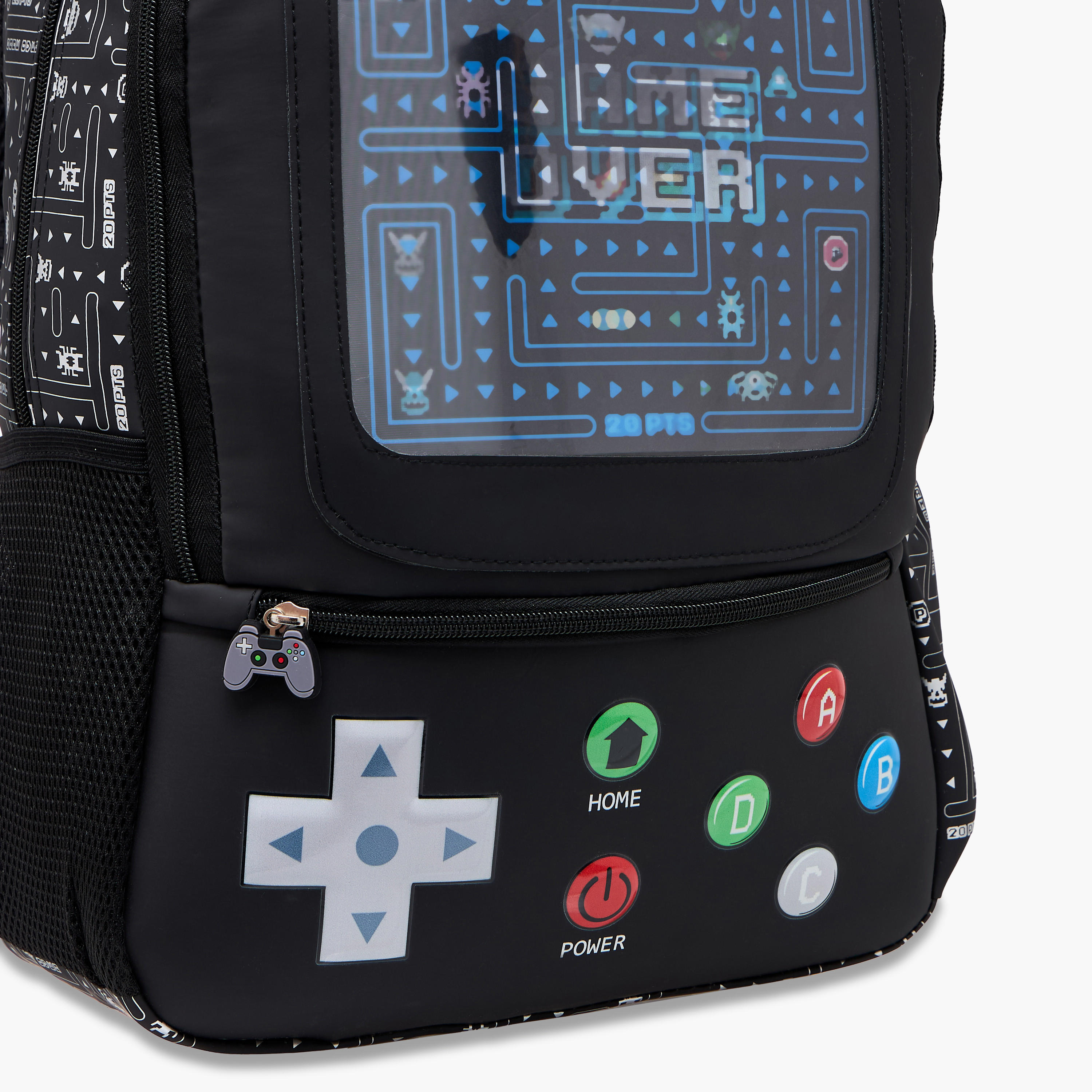 Gaming Print 16.5-inch Backpack with Adjustable Straps and Zip Closure - 14x30x42 cms-school-bagsandbackpacks-backpacks-image-7