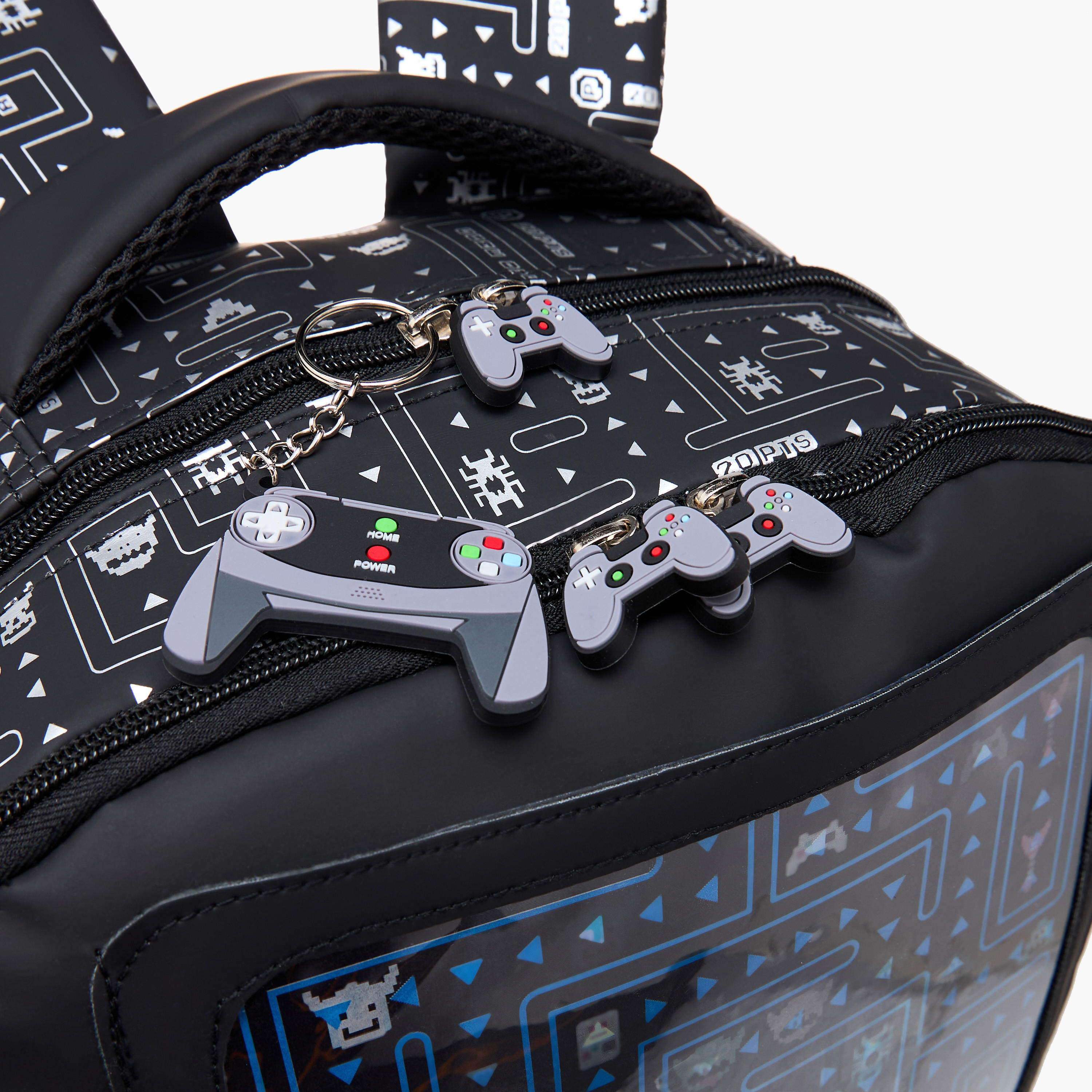 Gaming Print 16.5-inch Backpack with Adjustable Straps and Zip Closure - 14x30x42 cms-school-bagsandbackpacks-backpacks-image-8