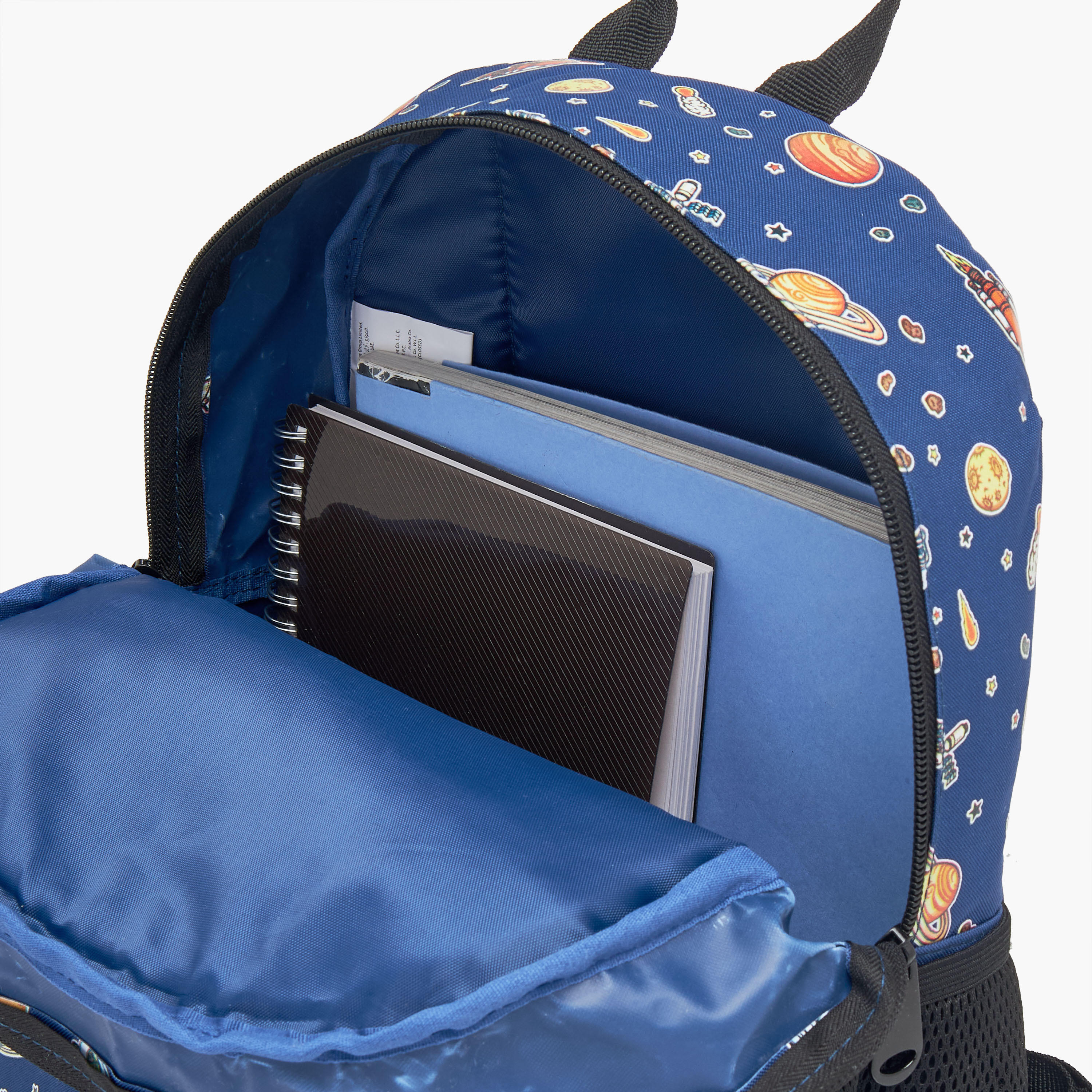 شنطة ظهر بأحزمة قابلة للتعديل وسحاب للإغلاق وطبعات من ماست - 28x17x33 سم-school-bagsandbackpacks-backpacks-image-11
