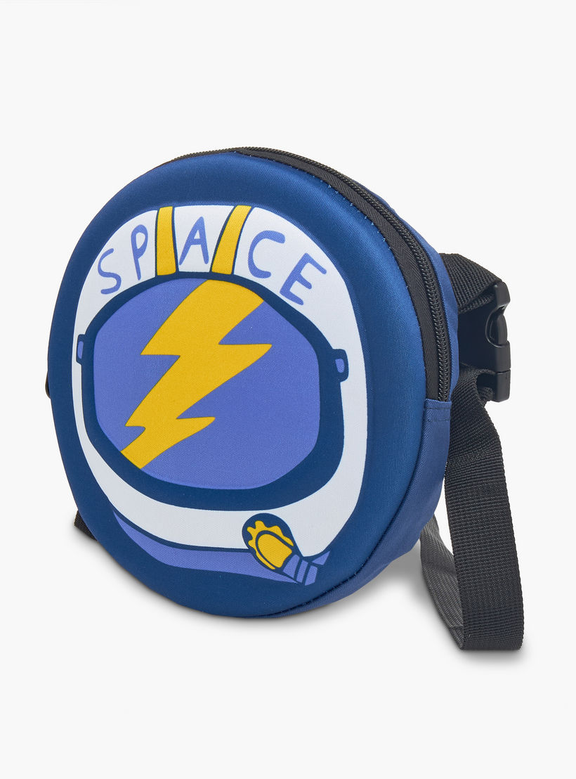 شنطة ظهر بأحزمة قابلة للتعديل وسحاب للإغلاق وطبعات من ماست - 28x17x33 سم-school-bagsandbackpacks-backpacks-image-13
