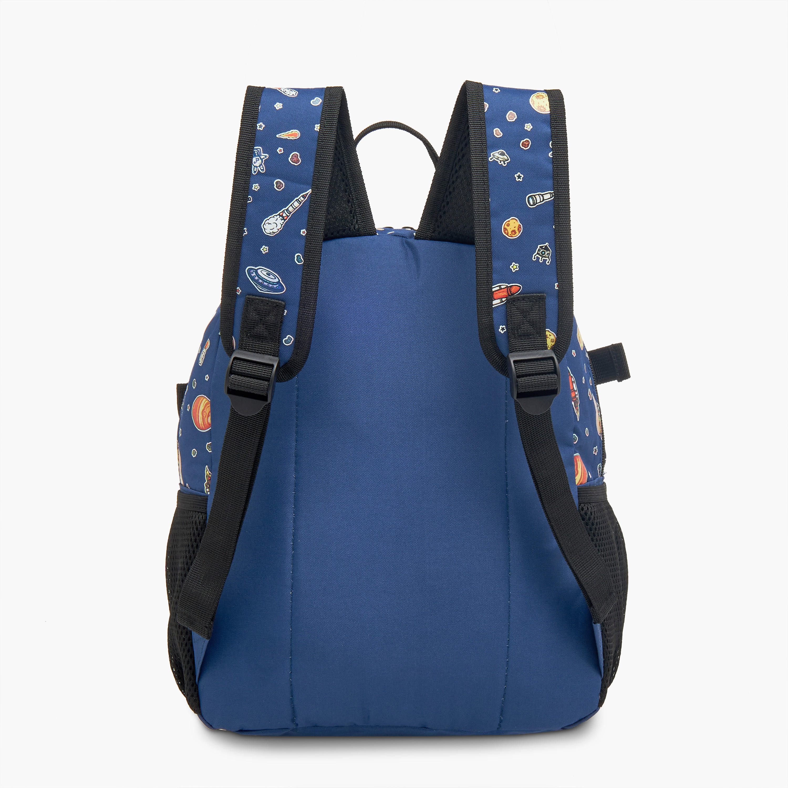 شنطة ظهر بأحزمة قابلة للتعديل وسحاب للإغلاق وطبعات من ماست - 28x17x33 سم-school-bagsandbackpacks-backpacks-image-5