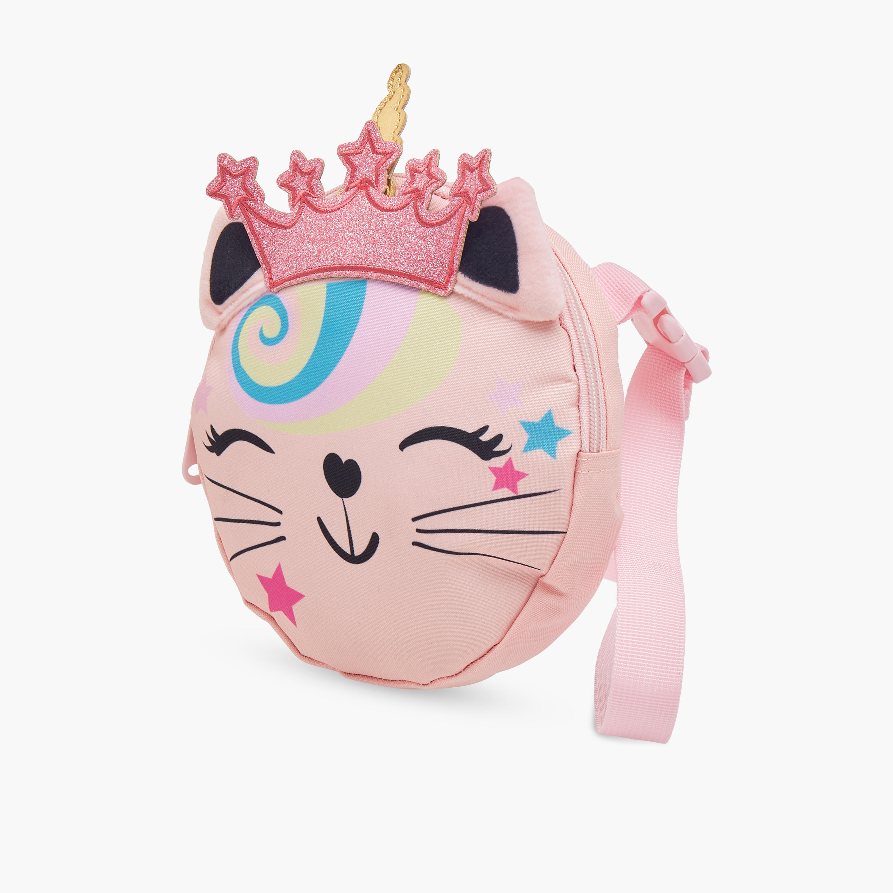 MUST Cat Applique Backpack with Lunch Bag Set - 28x17x33 cms-school-bagsandbackpacks-backpacks-image-15