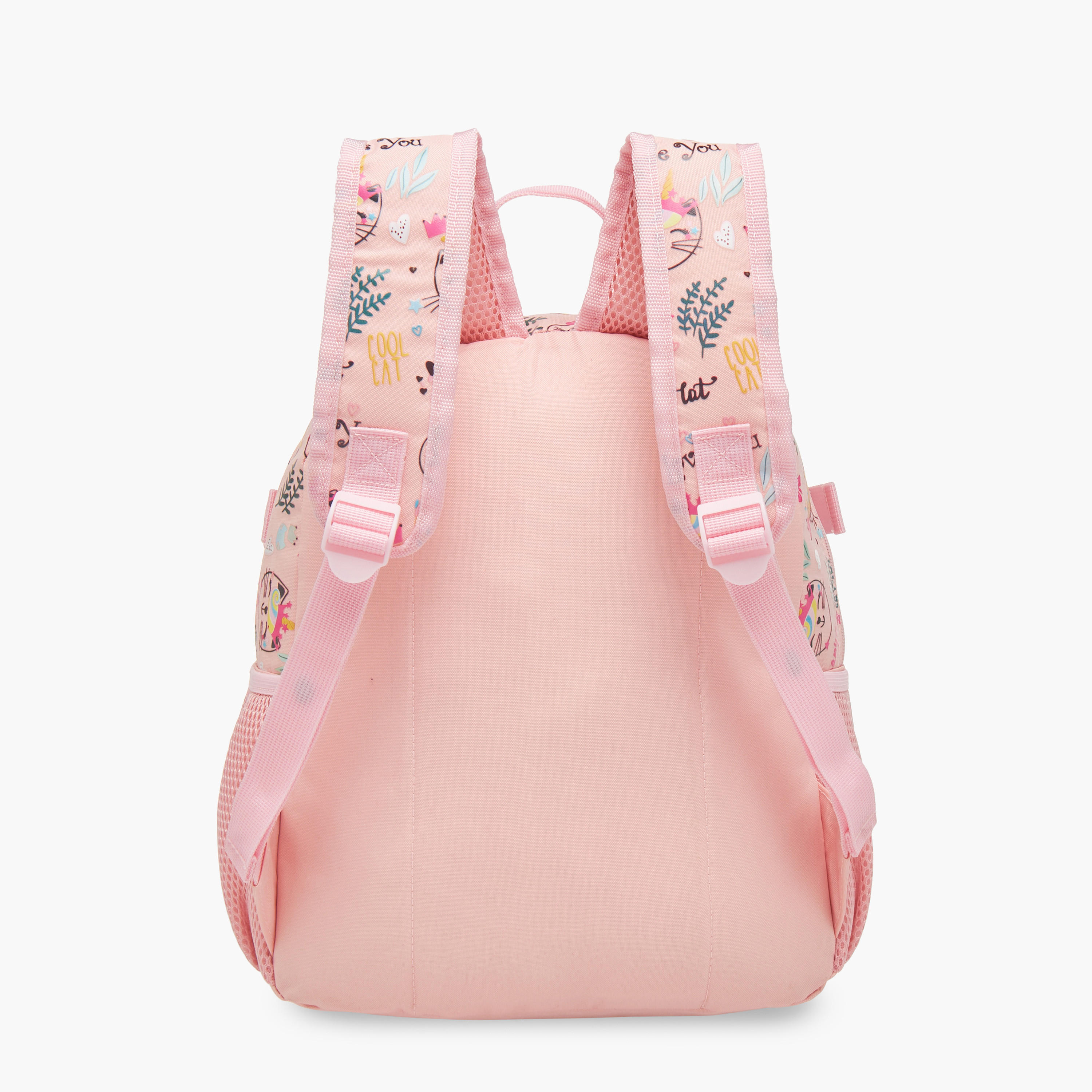 MUST Cat Applique Backpack with Lunch Bag Set - 28x17x33 cms-school-bagsandbackpacks-backpacks-image-7