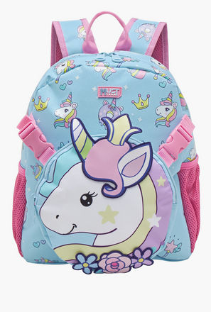شنطة ظهر بطبعات يونيكورن وحمّالات كتف قابلة للتعديل من ماست - 28x17x33 سم-school-bagsandbackpacks-image-1