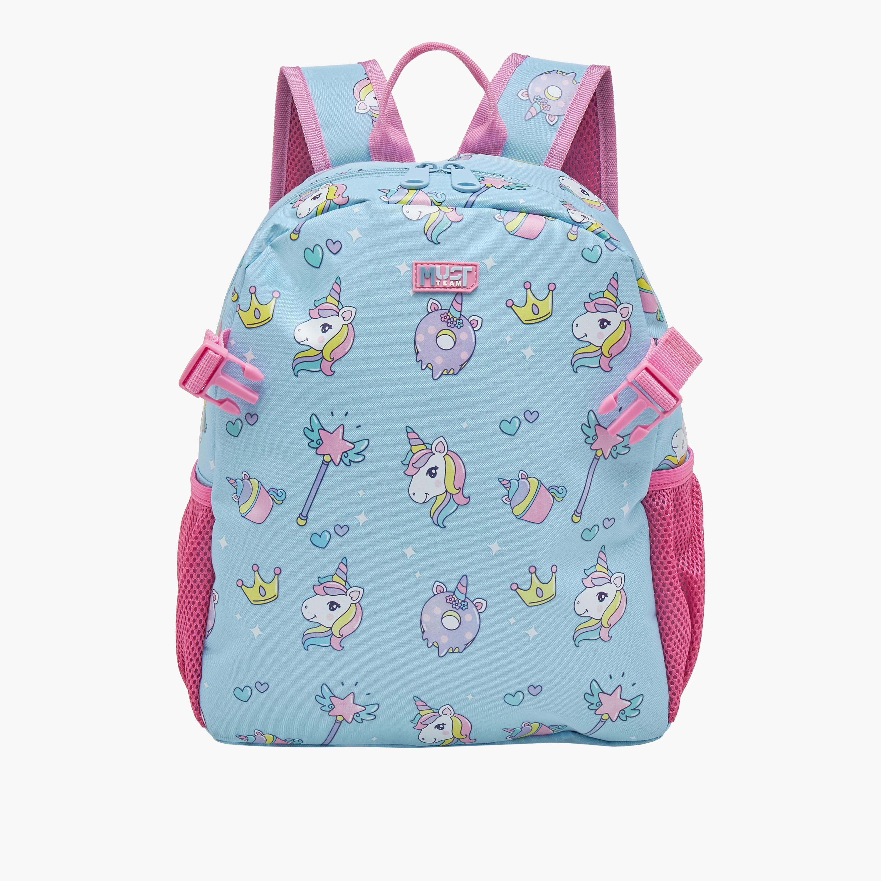 شنطة ظهر بطبعات يونيكورن وحمّالات كتف قابلة للتعديل من ماست - 28x17x33 سم-school-bagsandbackpacks-backpacks-image-2