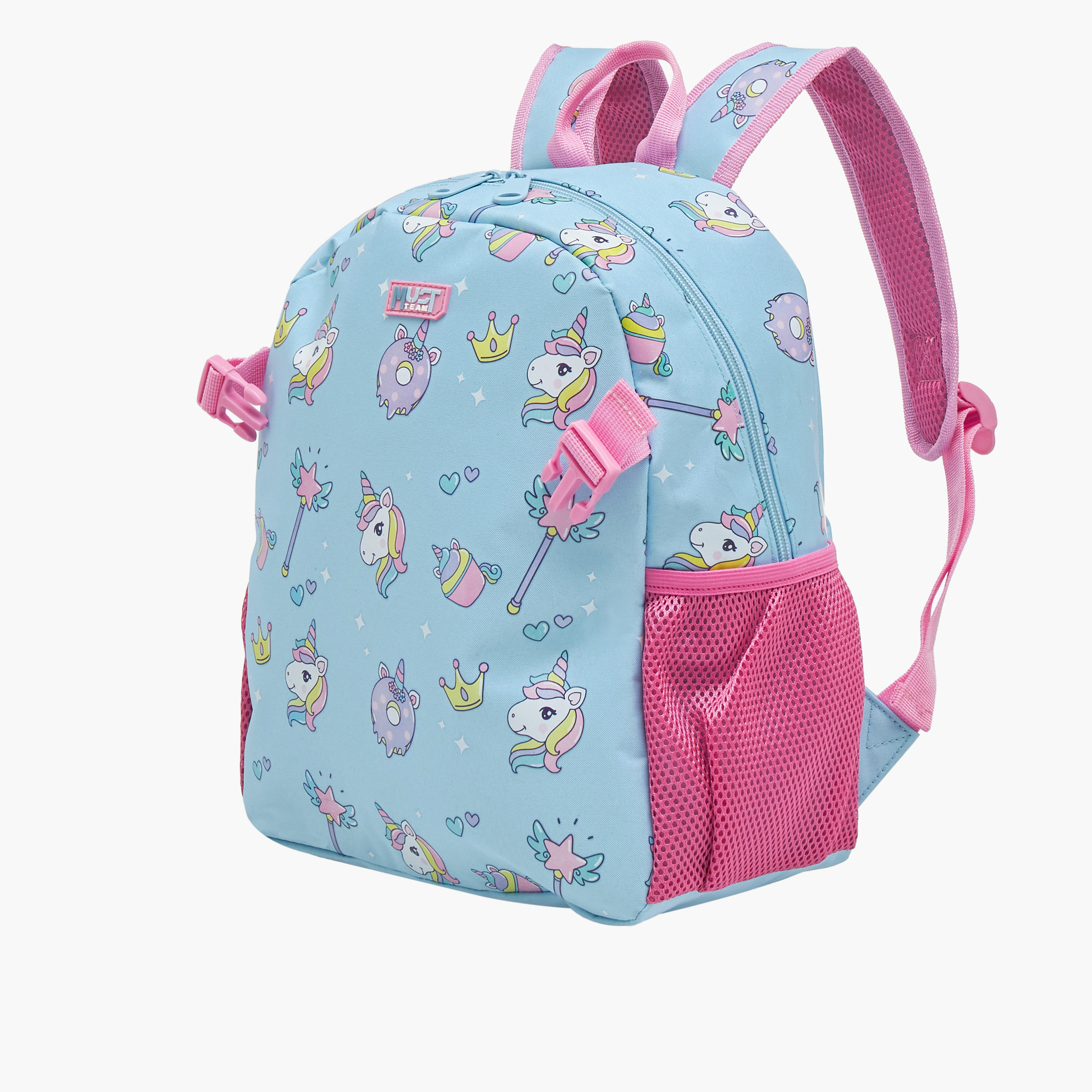 شنطة ظهر بطبعات يونيكورن وحمّالات كتف قابلة للتعديل من ماست - 28x17x33 سم-school-bagsandbackpacks-backpacks-image-3