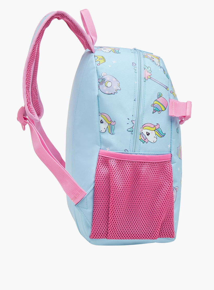 شنطة ظهر بطبعات يونيكورن وحمّالات كتف قابلة للتعديل من ماست - 28x17x33 سم-school-bagsandbackpacks-backpacks-image-4