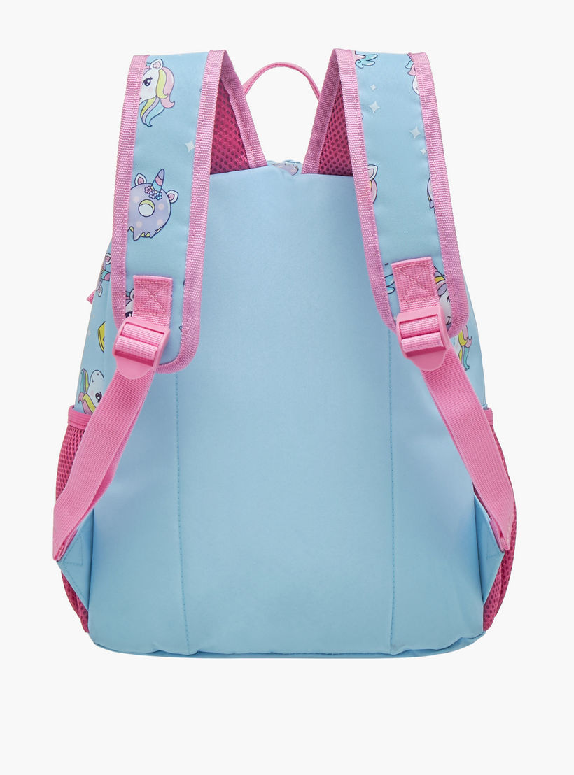 شنطة ظهر بطبعات يونيكورن وحمّالات كتف قابلة للتعديل من ماست - 28x17x33 سم-school-bagsandbackpacks-backpacks-image-5