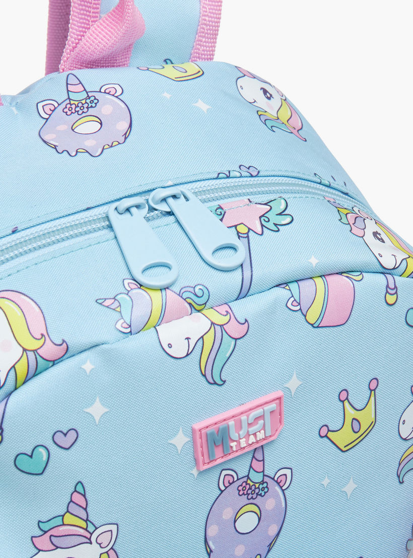 شنطة ظهر بطبعات يونيكورن وحمّالات كتف قابلة للتعديل من ماست - 28x17x33 سم-school-bagsandbackpacks-backpacks-image-6