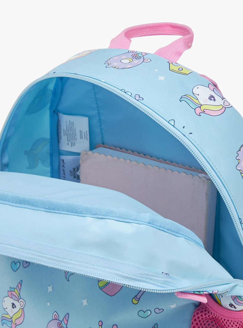 شنطة ظهر بطبعات يونيكورن وحمّالات كتف قابلة للتعديل من ماست - 28x17x33 سم-school-bagsandbackpacks-backpacks-image-9