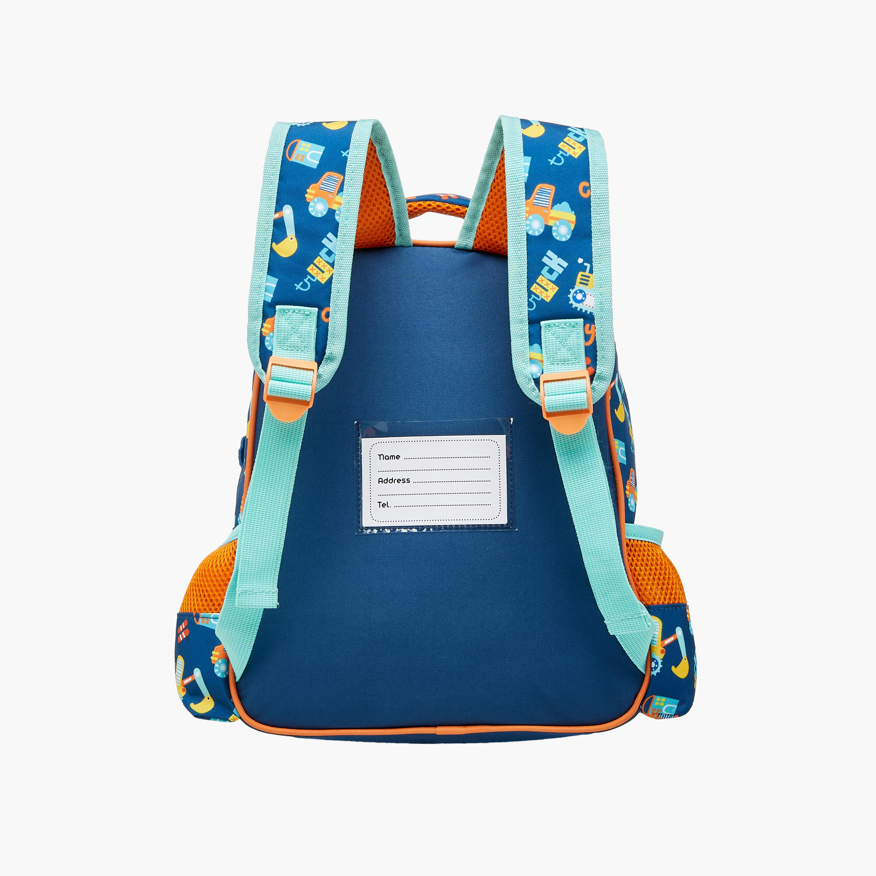 شنطة ظهر بطبعات حفارة مع حمالات قابلة للتعديل وسحاب إغلاق من موست - 27x10x31 سم-school-bagsandbackpacks-backpacks-image-3