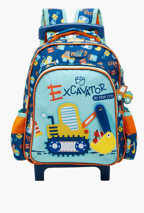 شنطة ترولي للأولاد 2-5 سنوات بمقبض قابل للسحب وتصميم سيارات من ماست-school-bagsandbackpacks-trolleybags-image-1