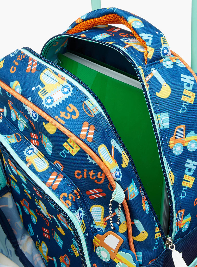 شنطة ترولي للأولاد 2-5 سنوات بمقبض قابل للسحب وتصميم سيارات من ماست-school-bagsandbackpacks-trolleybags-image-12