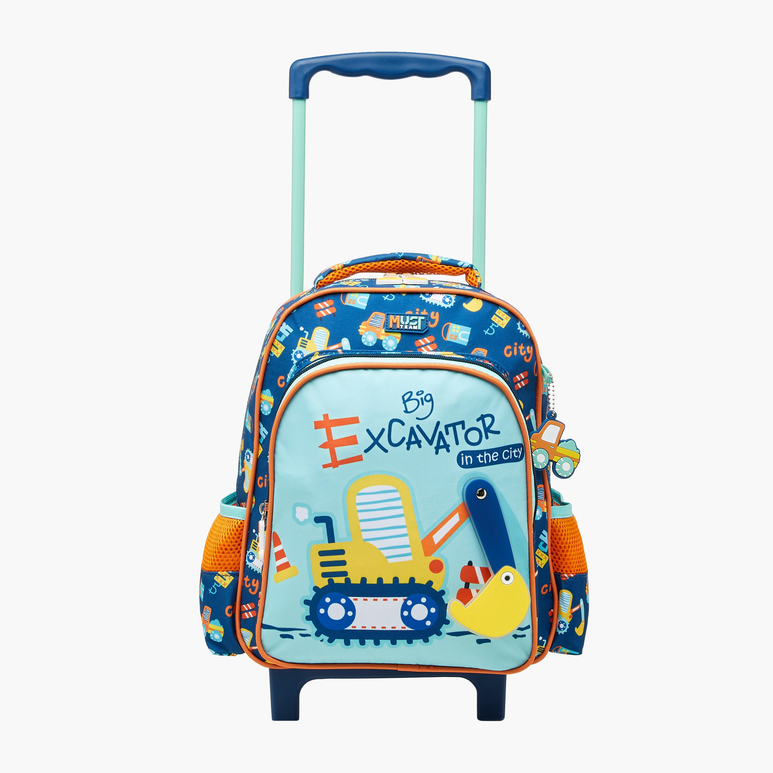 شنطة ترولي للأولاد 2-5 سنوات بمقبض قابل للسحب وتصميم سيارات من ماست-school-bagsandbackpacks-trolleybags-image-2