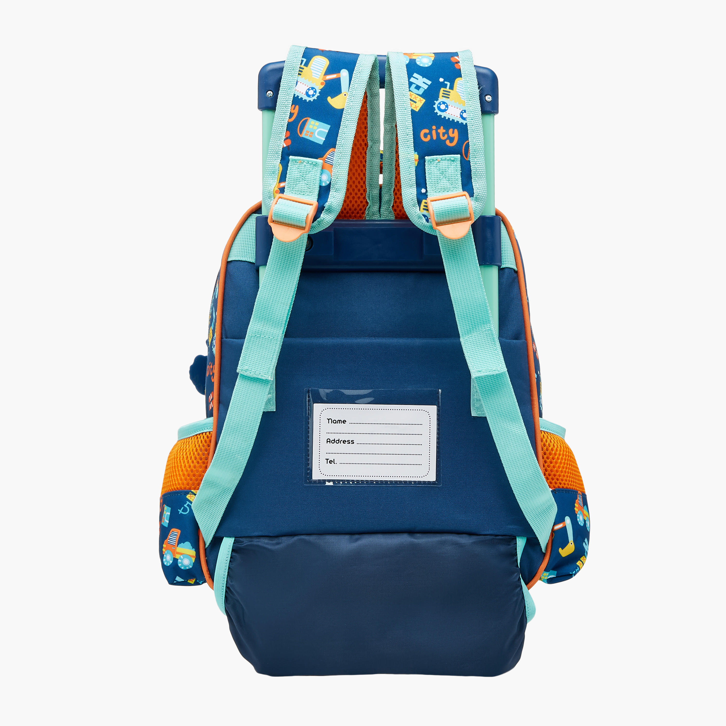 شنطة ترولي للأولاد 2-5 سنوات بمقبض قابل للسحب وتصميم سيارات من ماست-school-bagsandbackpacks-trolleybags-image-4