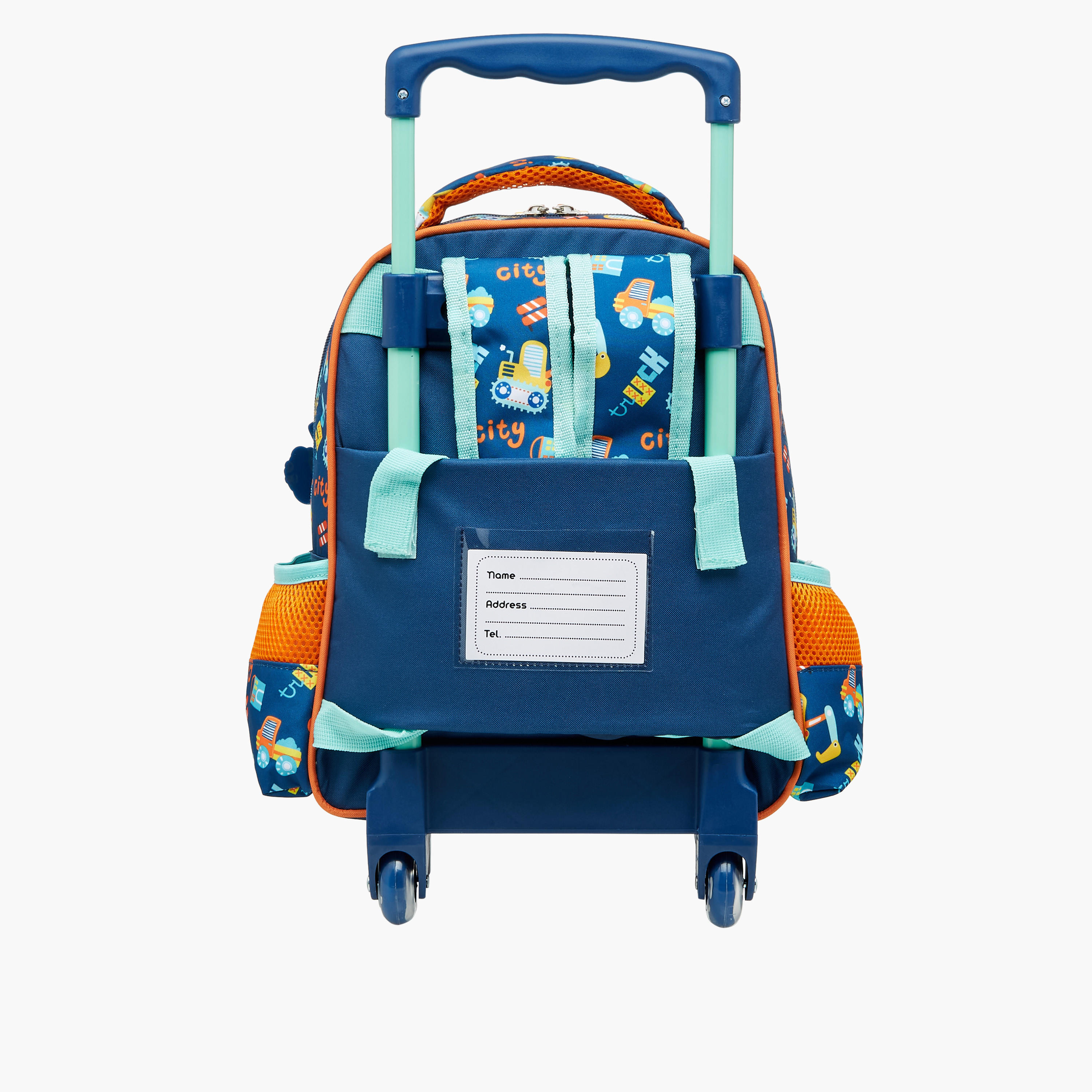 شنطة ترولي للأولاد 2-5 سنوات بمقبض قابل للسحب وتصميم سيارات من ماست-school-bagsandbackpacks-trolleybags-image-5
