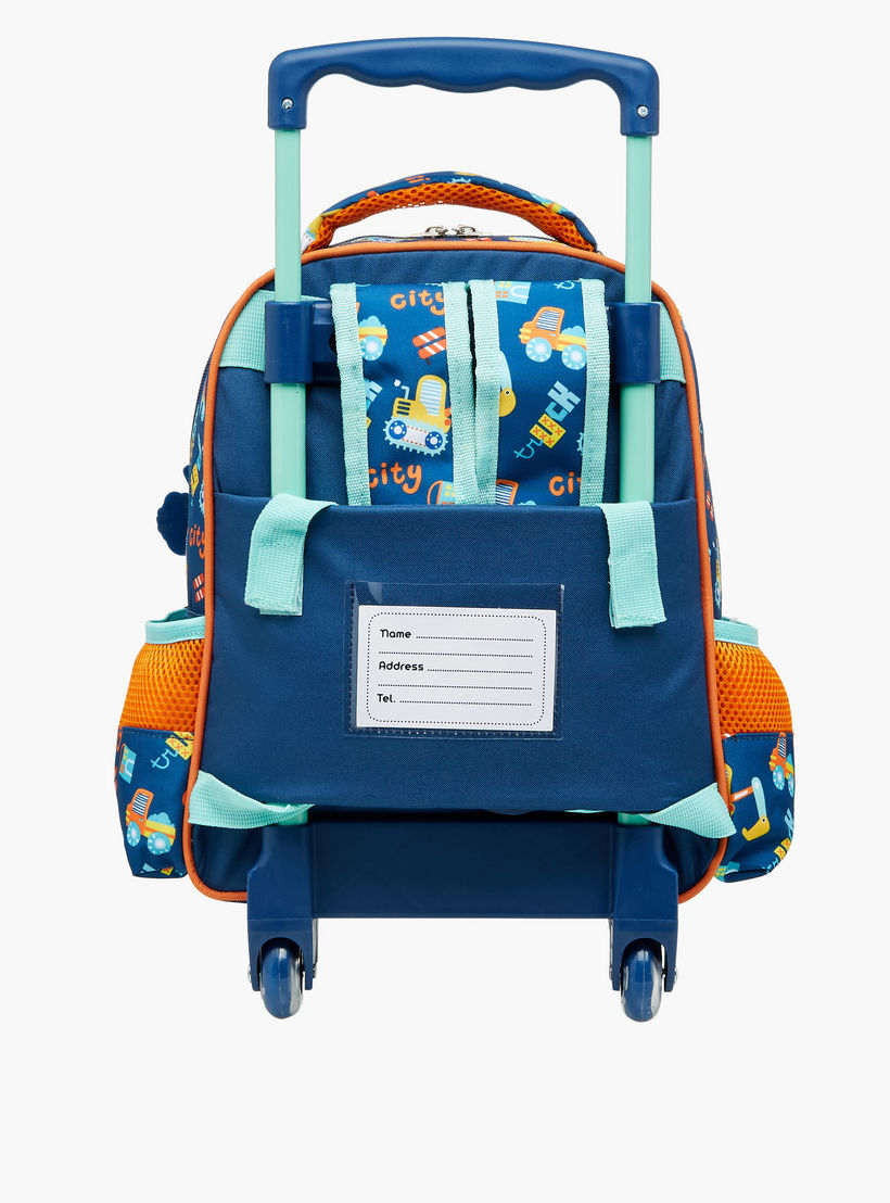 شنطة ترولي للأولاد 2-5 سنوات بمقبض قابل للسحب وتصميم سيارات من ماست-school-bagsandbackpacks-trolleybags-image-5
