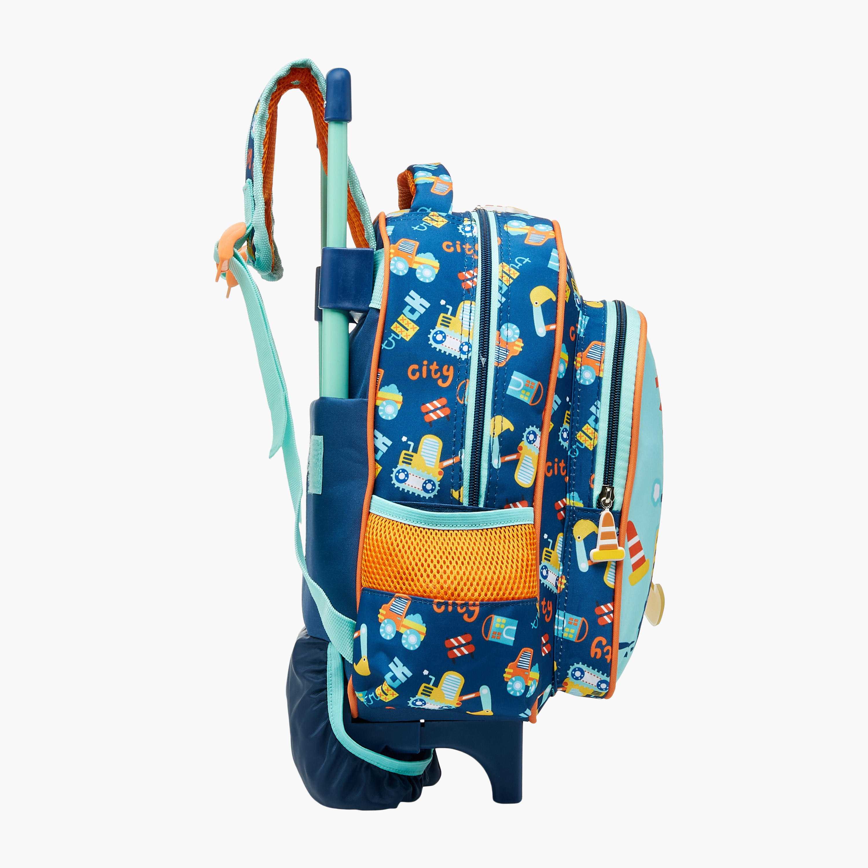 شنطة ترولي للأولاد 2-5 سنوات بمقبض قابل للسحب وتصميم سيارات من ماست-school-bagsandbackpacks-trolleybags-image-6