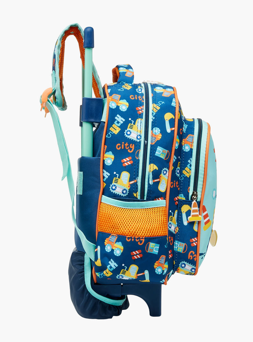شنطة ترولي للأولاد 2-5 سنوات بمقبض قابل للسحب وتصميم سيارات من ماست-school-bagsandbackpacks-trolleybags-image-6